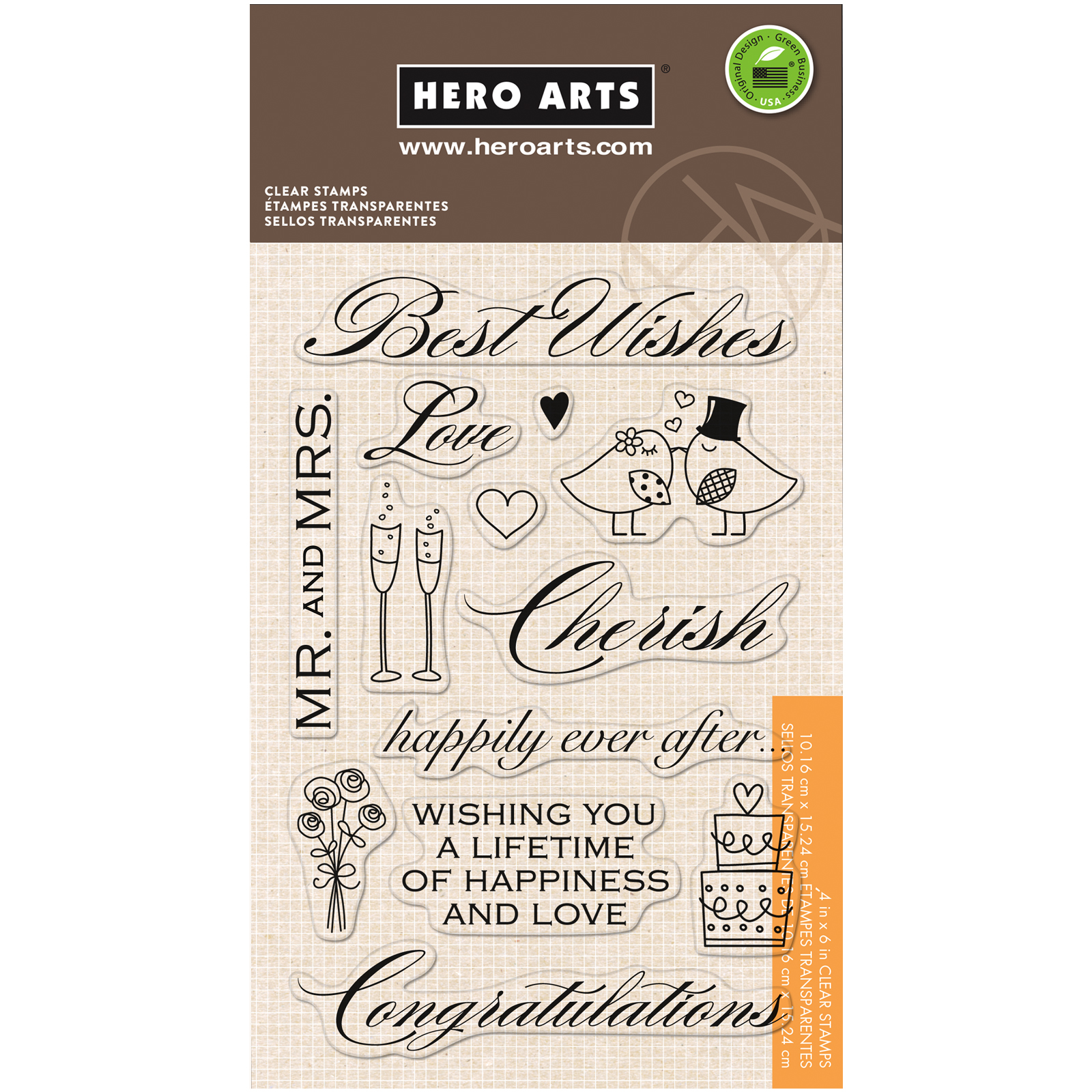 Buy the Hero Arts® Clear Stamps, Best Wishes at Michaels