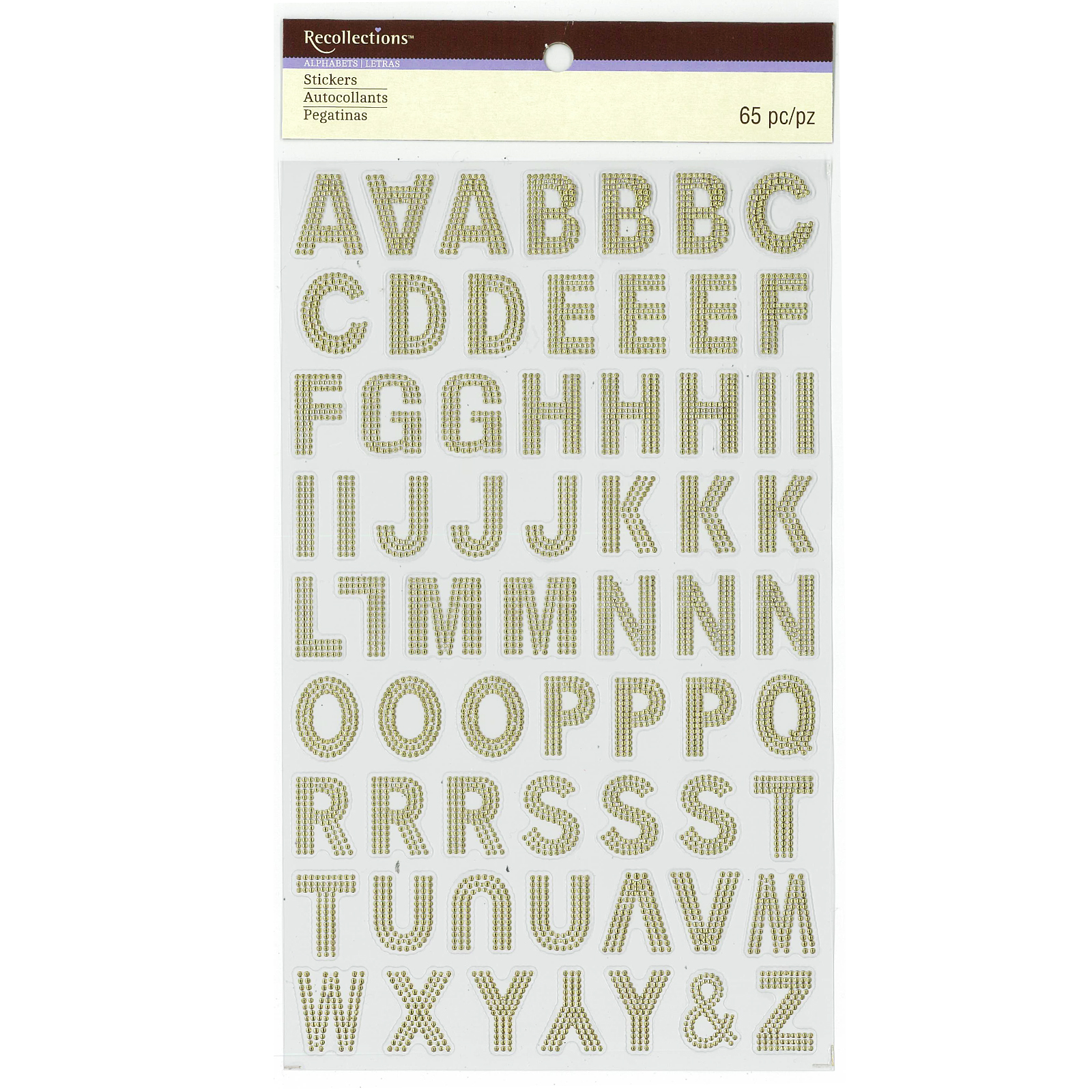 Find the Gold Foil Embossed Alphabet Stickers by Recollections™ at Michaels