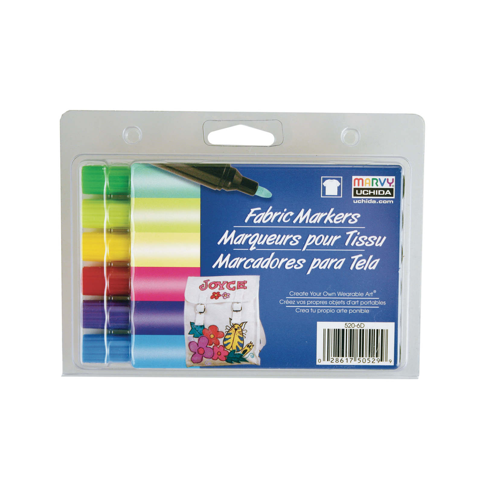 Find the Marvy® Uchida Brilliant Fabric Marker Set, Bold Point Tip at Michaels