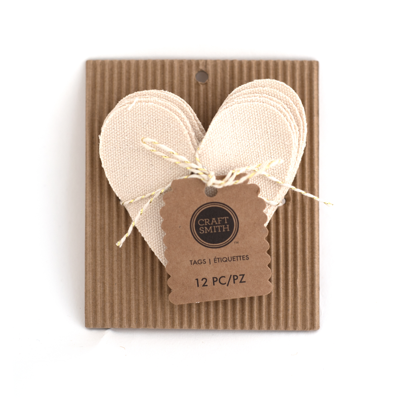 Craft Smith Heart Canvas Tags