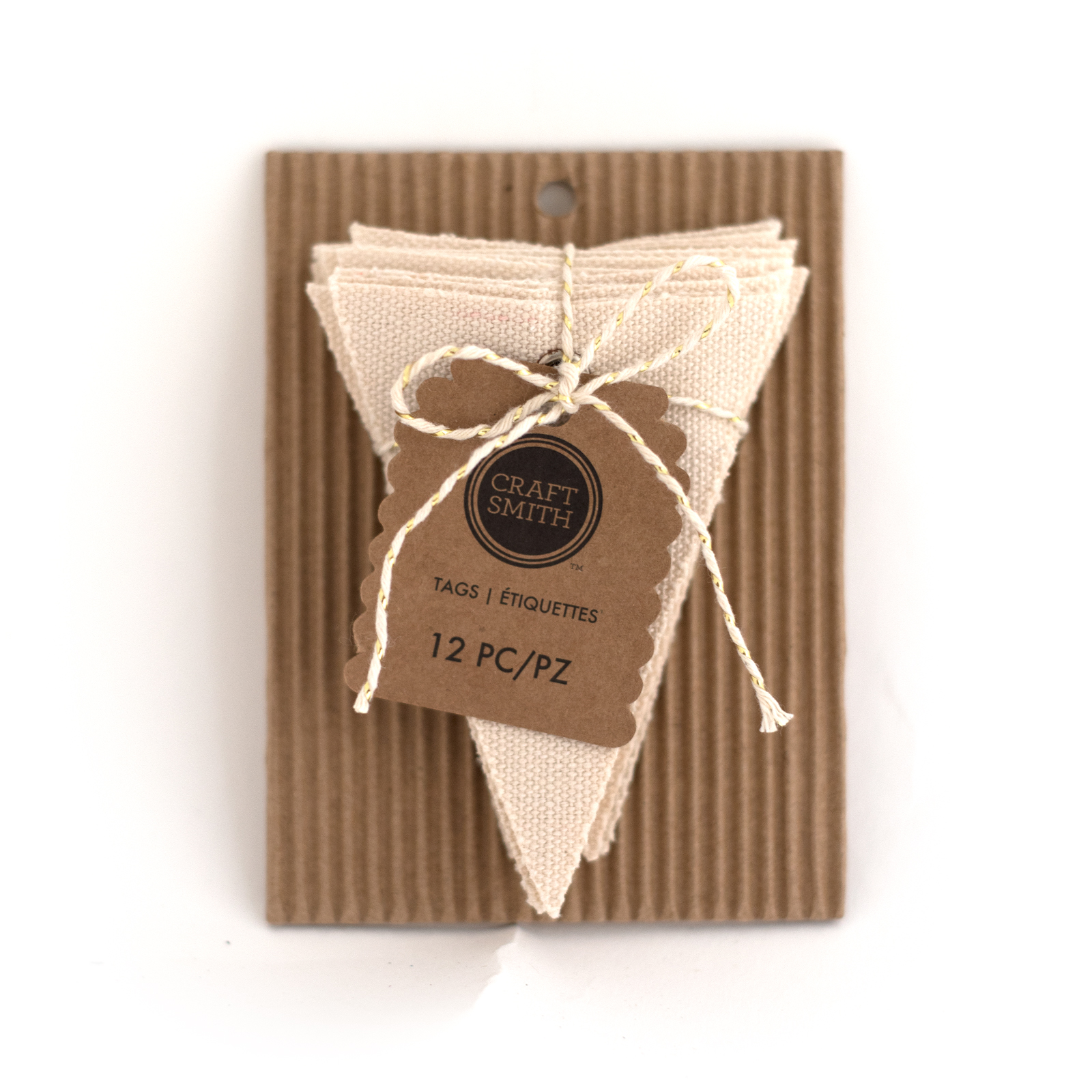 Craft Smith Triangle Canvas Tags