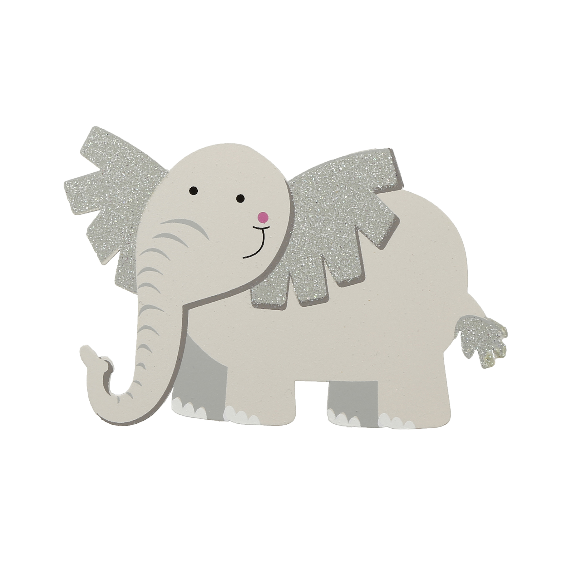 Buy the Darice® Glitter Painted Wood Elephant at Michaels