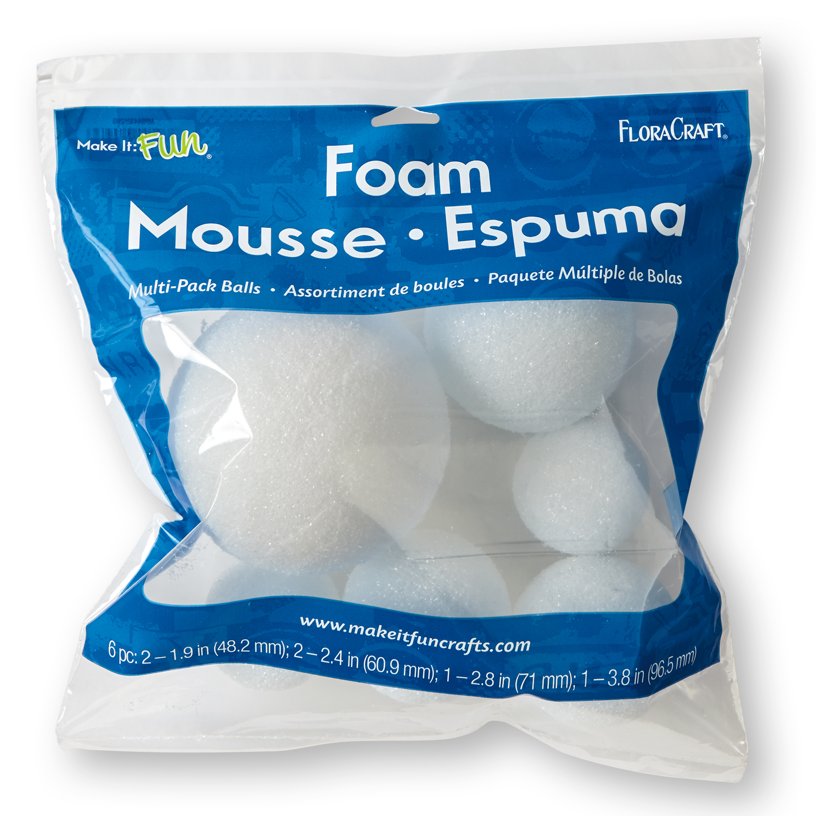 Find the FloraCraft® Make it Fun® Styrofoam® Balls, White at Michaels