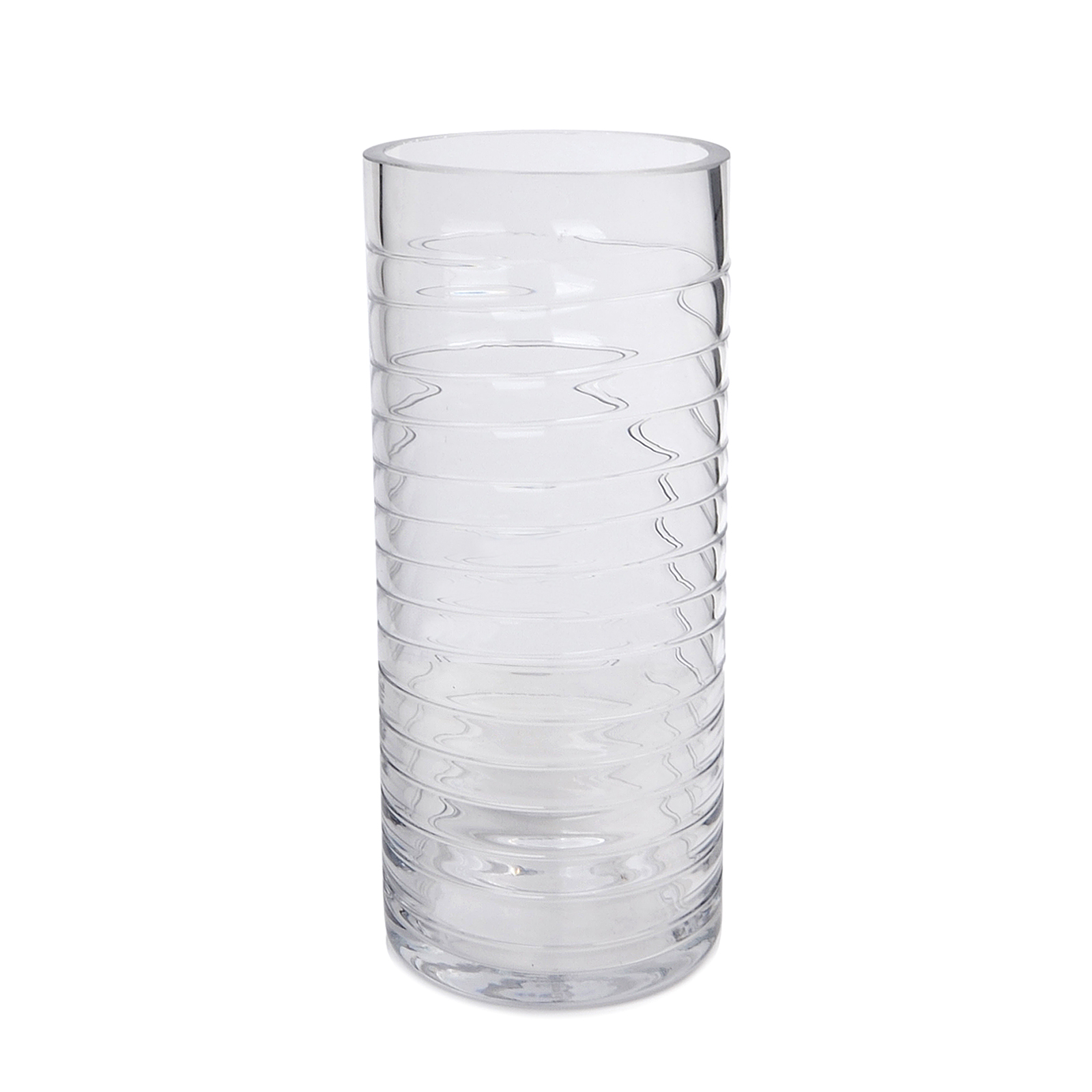 Buy the Small Textured Cylinder Glass Vase by Ashland® at Michaels