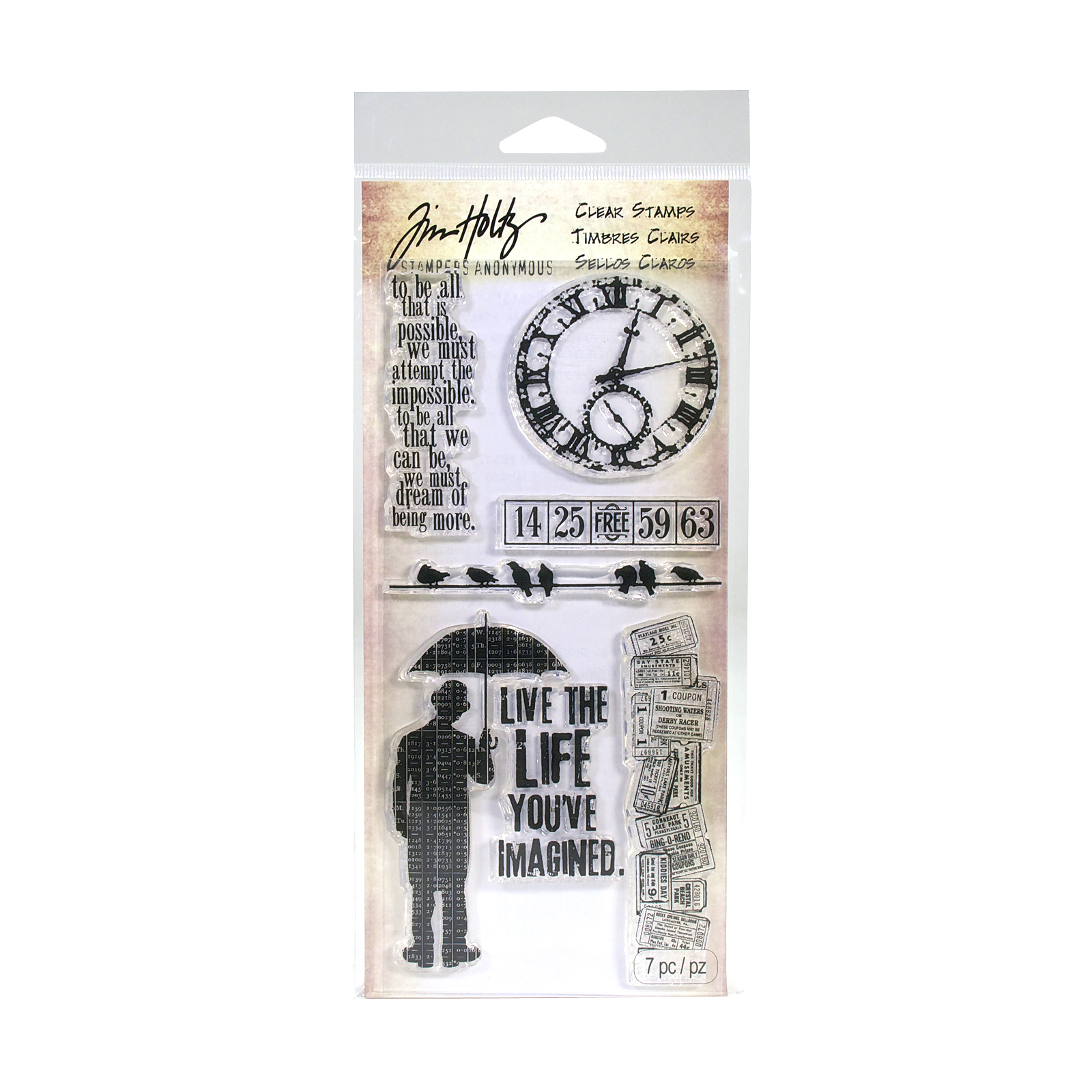 Buy the Tim Holtz® Clear Stamps, Life's Possibilities at Michaels