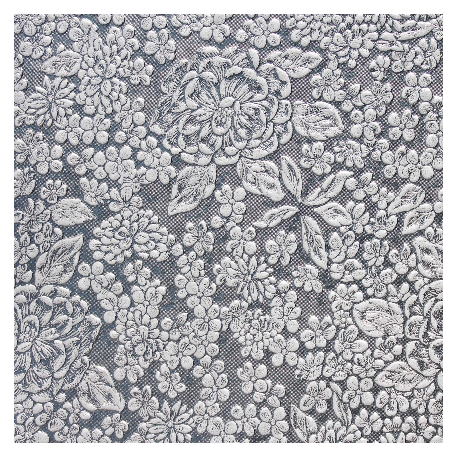 Silver Floral Embossed Paper by Recollections