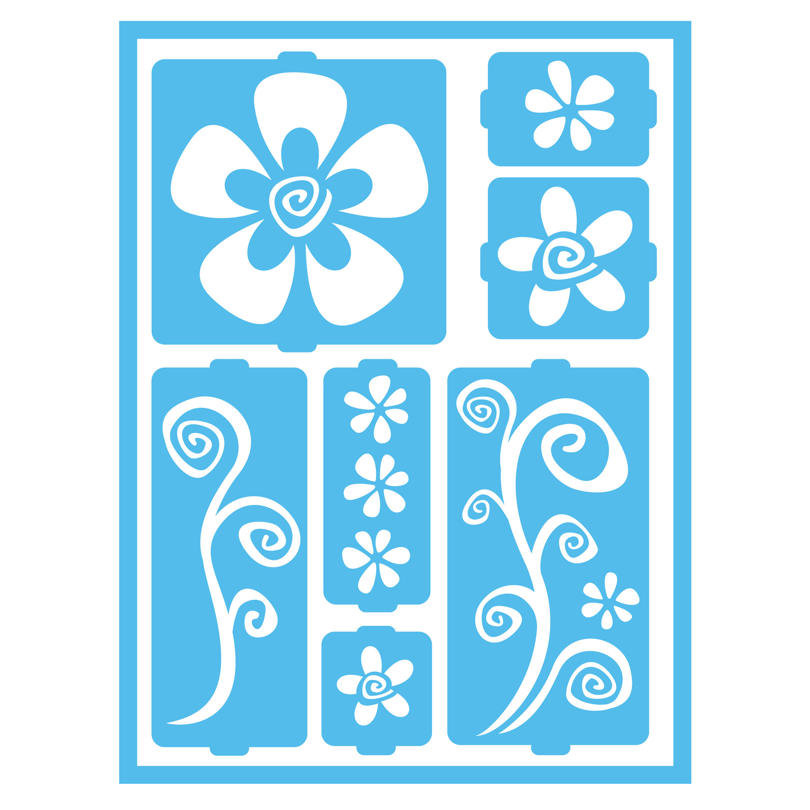 Buy the DecoArt® Patio Paint Home and Garden Stencils, Funky Flowers at