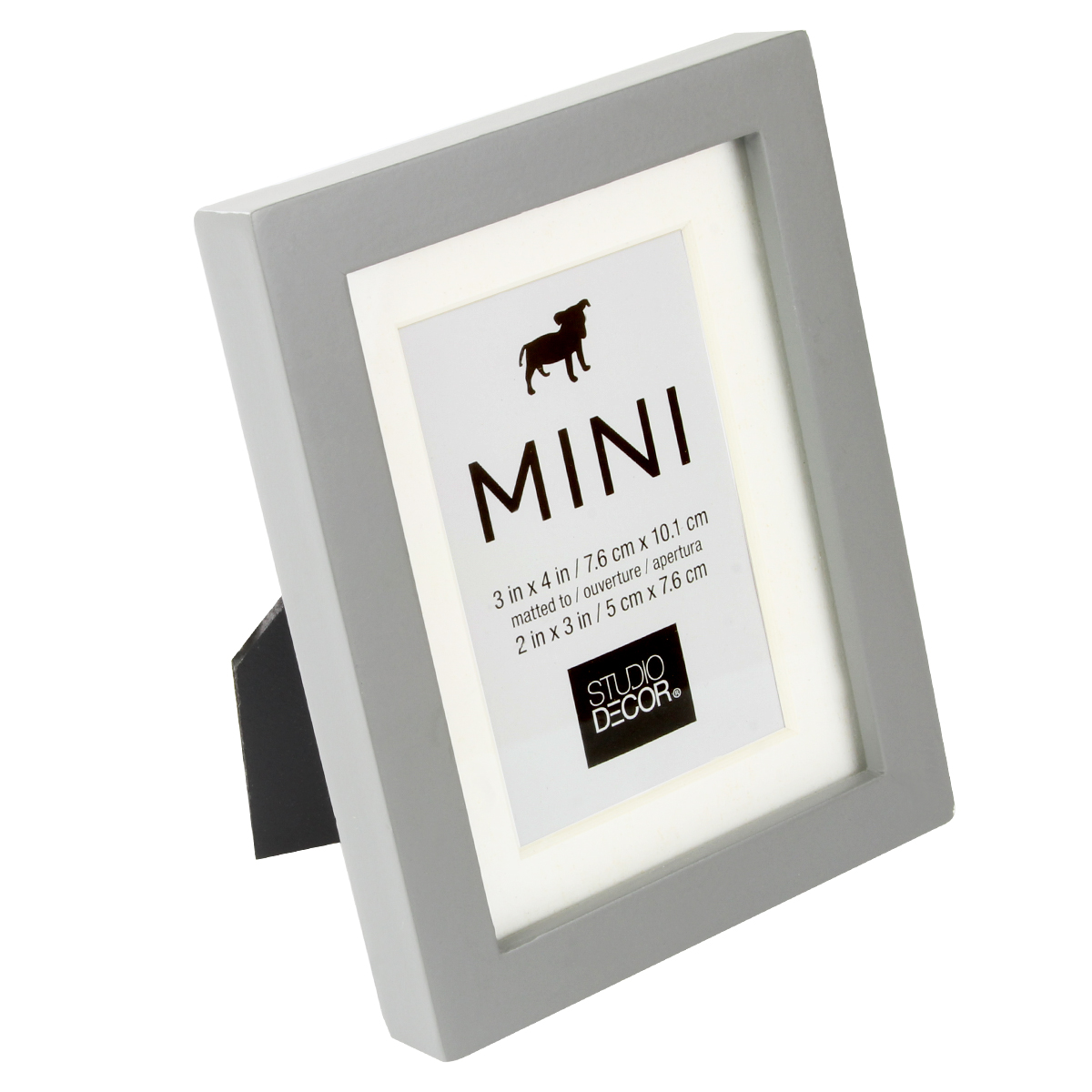 Buy The Gray Mini Frame With Mat By Studio Decor®, 2" X 3" At Michaels