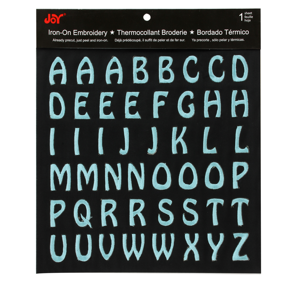 Find the Joy® IronOn Embroidery Hobo Letter Sheet at Michaels