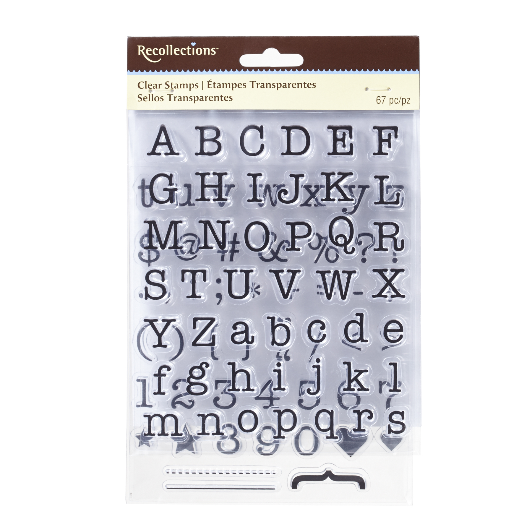 Buy the Typewriter Alphabet Clear Stamps by Recollections™ at Michaels