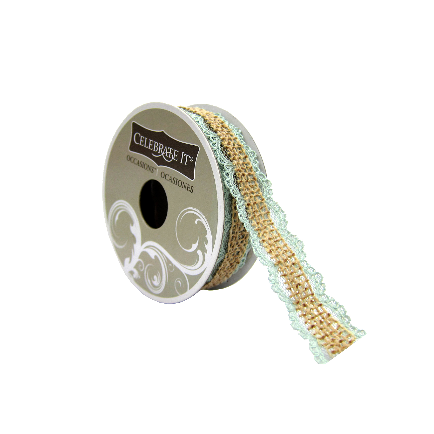 3/4" Burlap & Lace Ribbon by Celebrate It Occasions