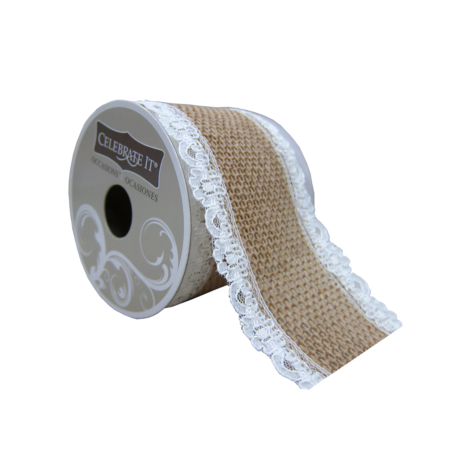 2.5" Burlap & Lace Ribbon by Celebrate It® Occasions™
