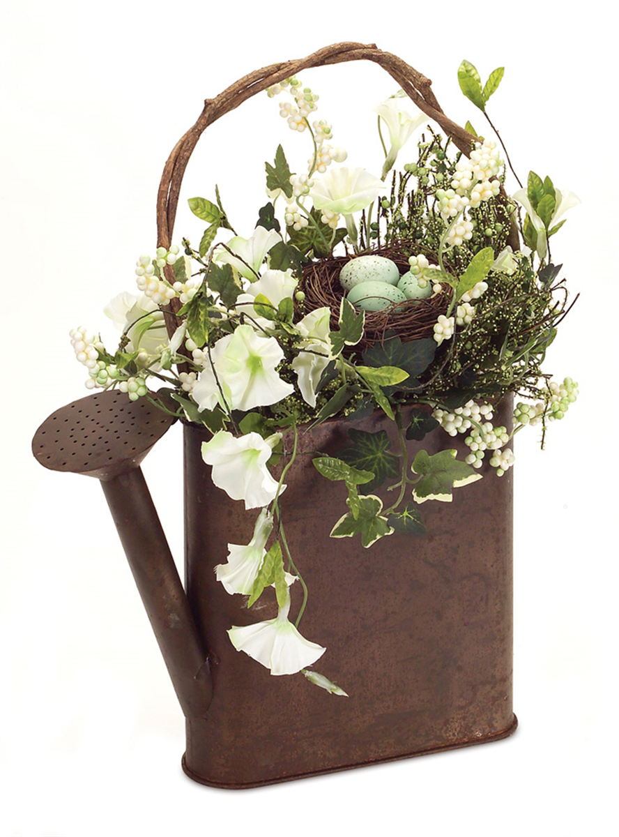 Hanging Floral Watering Can