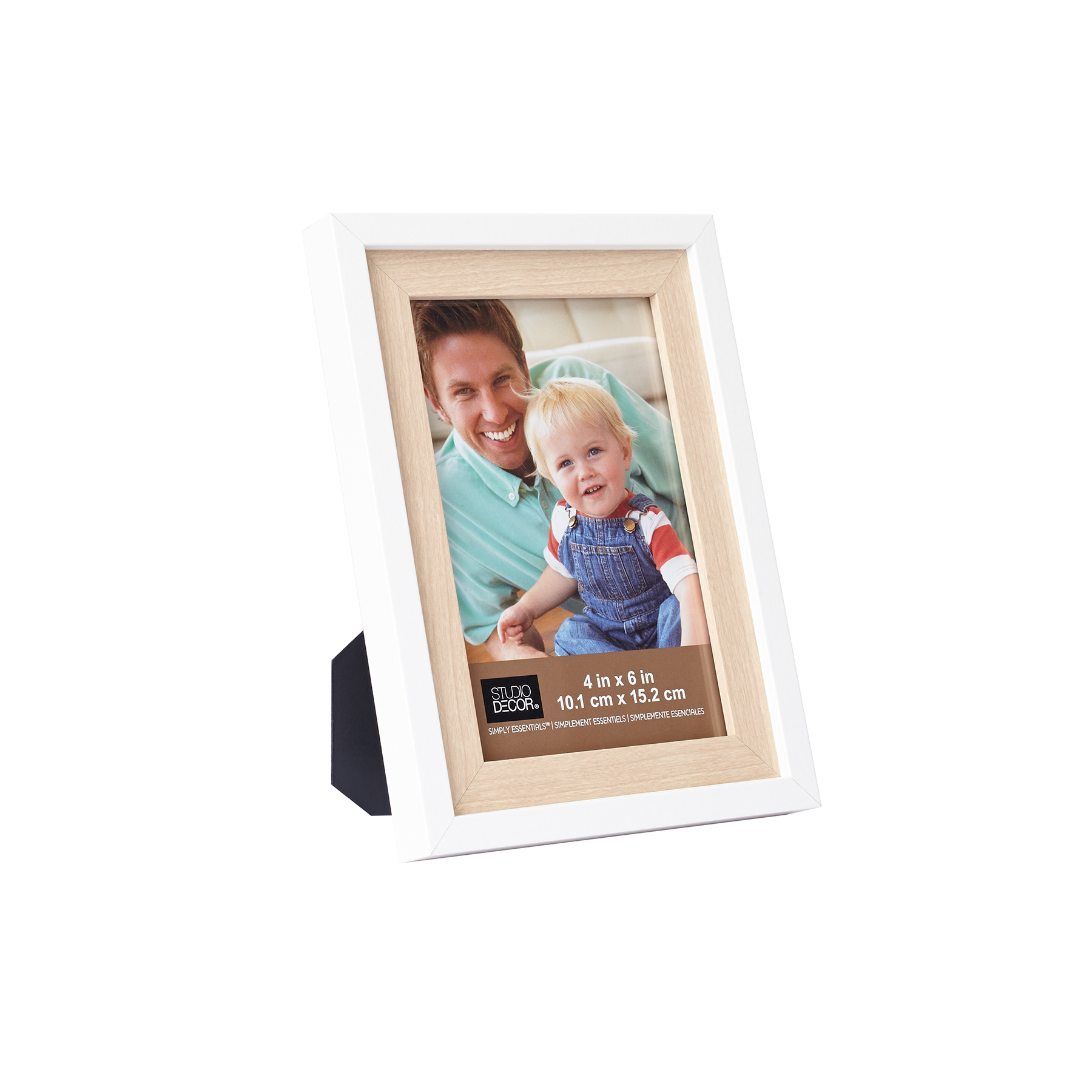 White & Natural Two Tone Frame by Studio Decor Simply Essentials, 4" x 6"