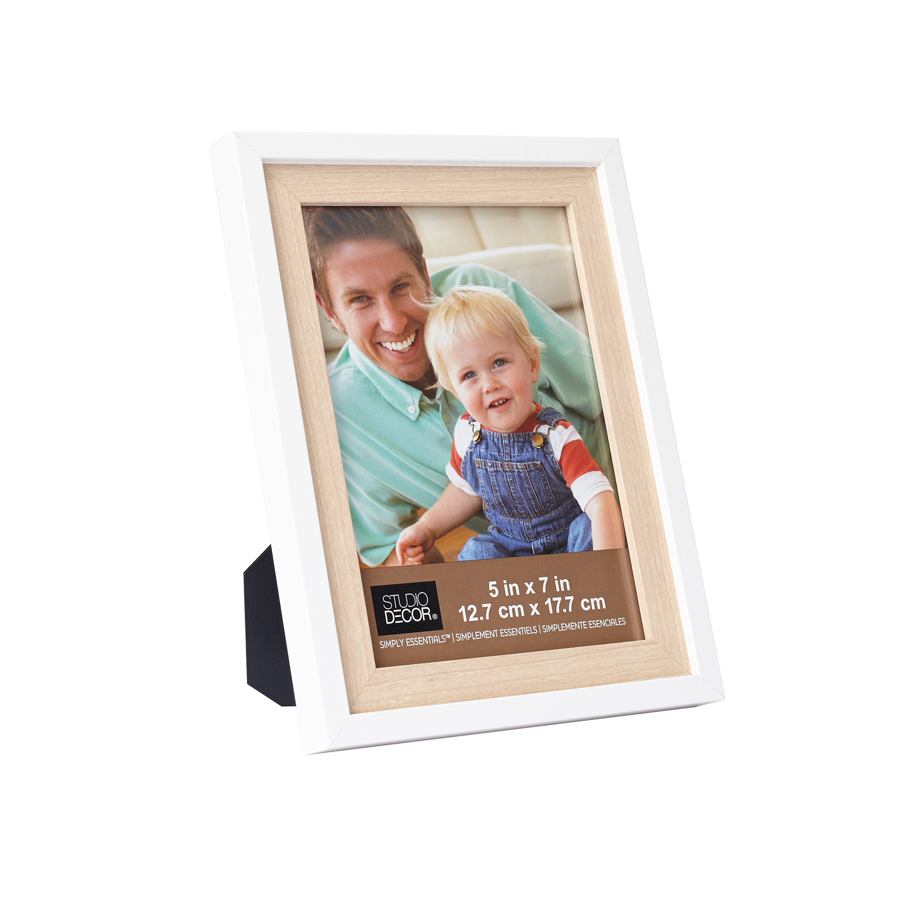 White & Natural Two Tone Frame by Studio Decor Simply Essentials, 5" x 7"