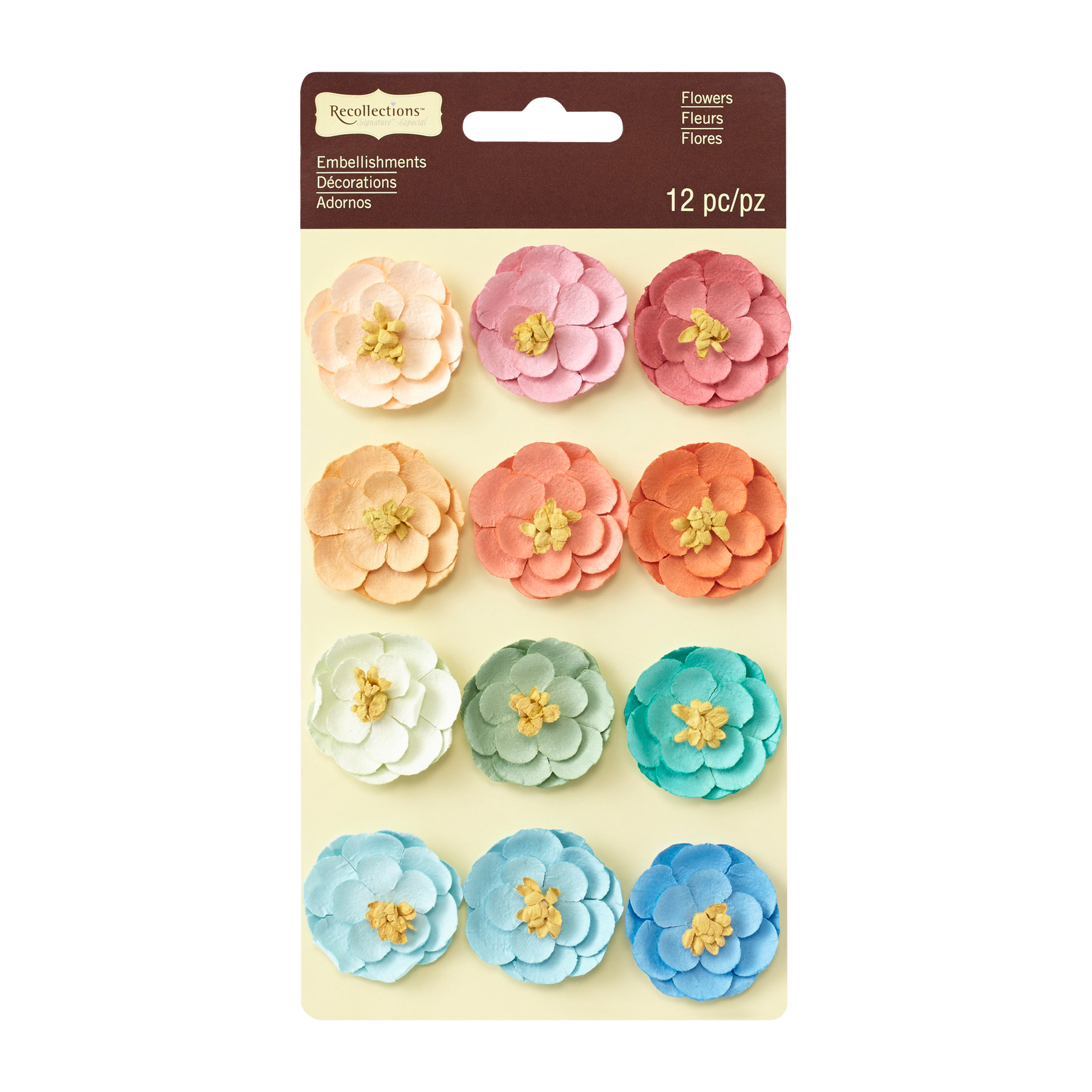 Shop for the Multicolor Paper Flower Embellishments by Recollections
