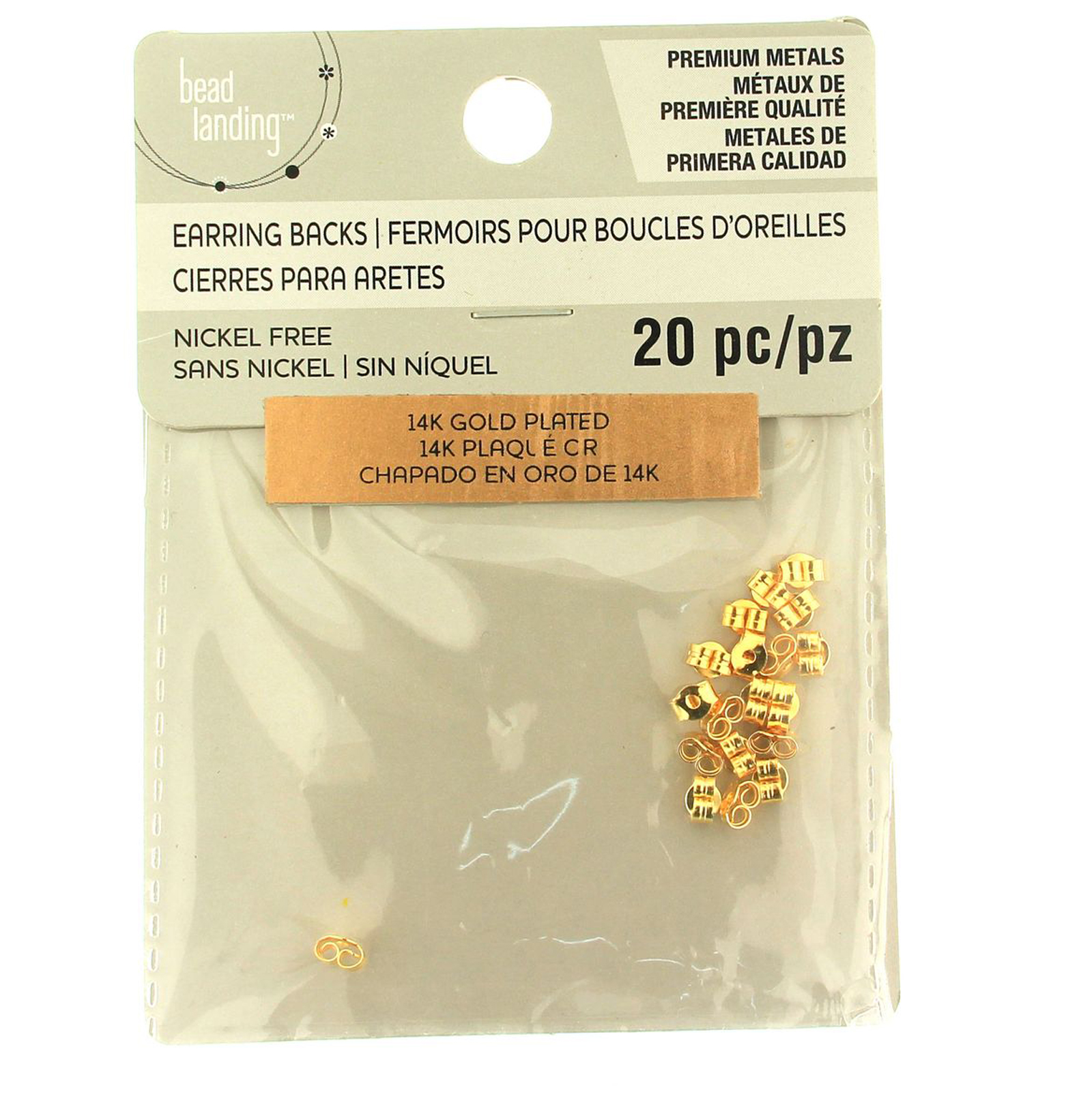 Gold plated earring backs Clearance