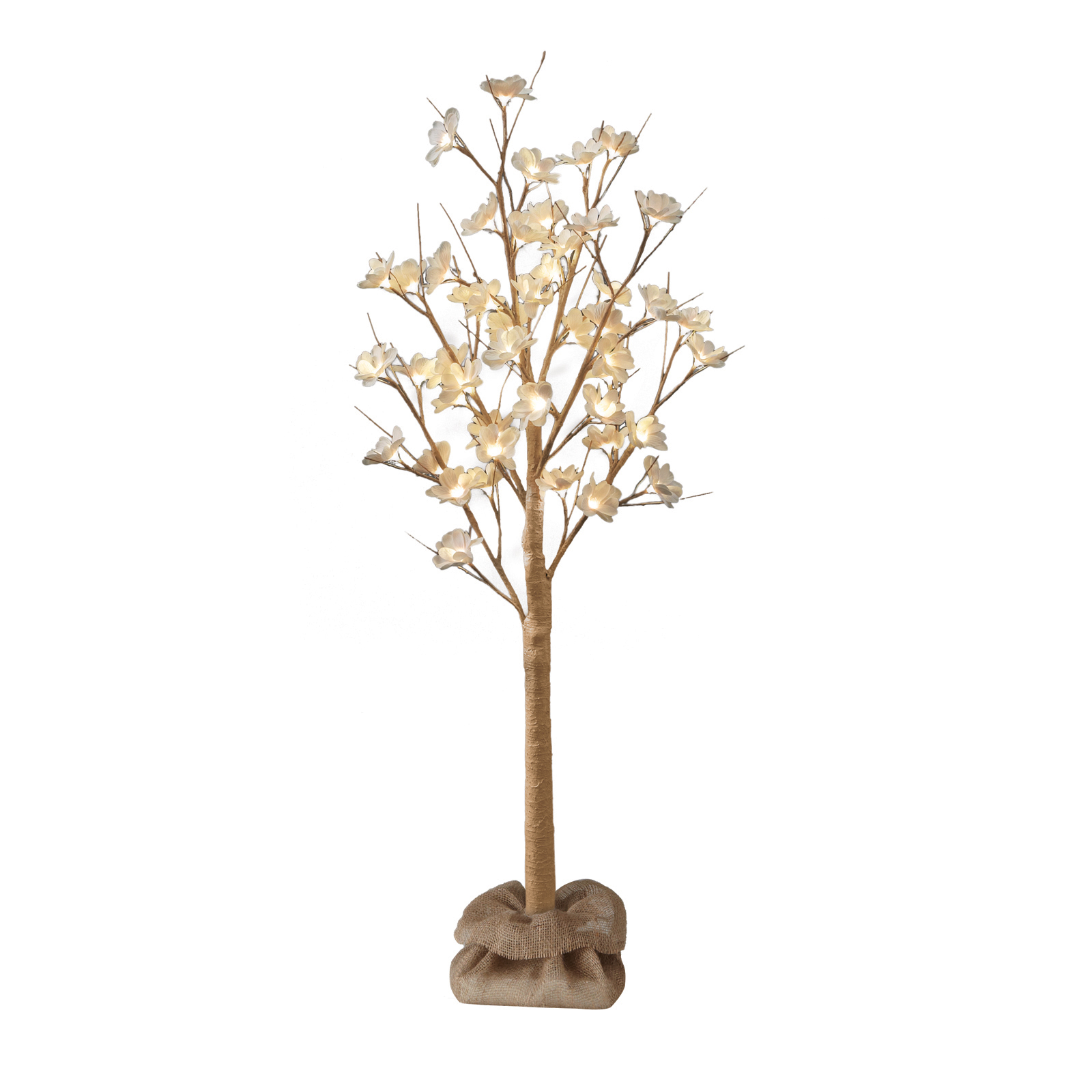 Buy the Apothecary & Company™ Magnolia Blossoms LED Tree with Burlap