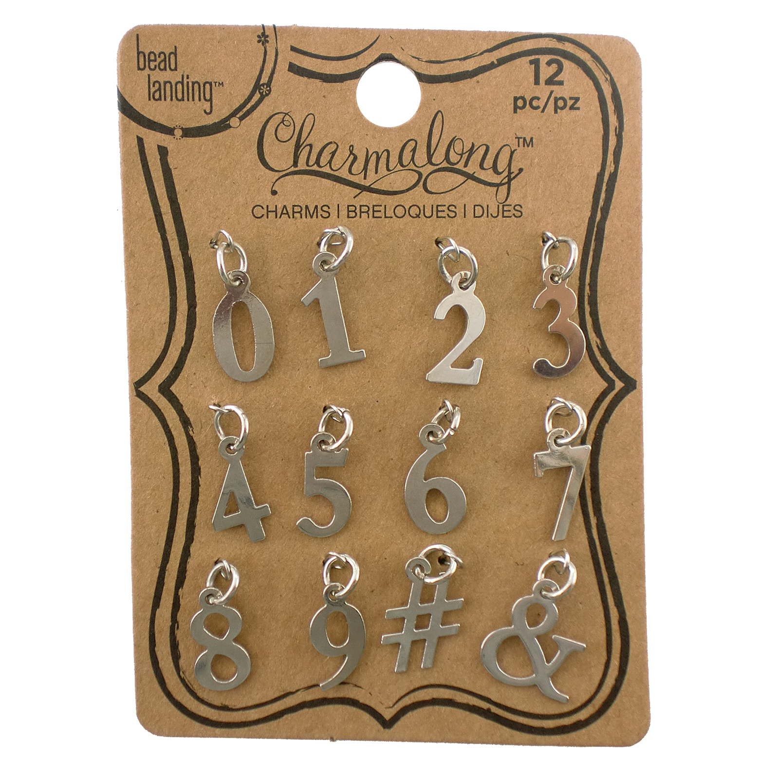 Buy the Charmalong™ Rhodium Number Charms by Bead Landing™ at Michaels