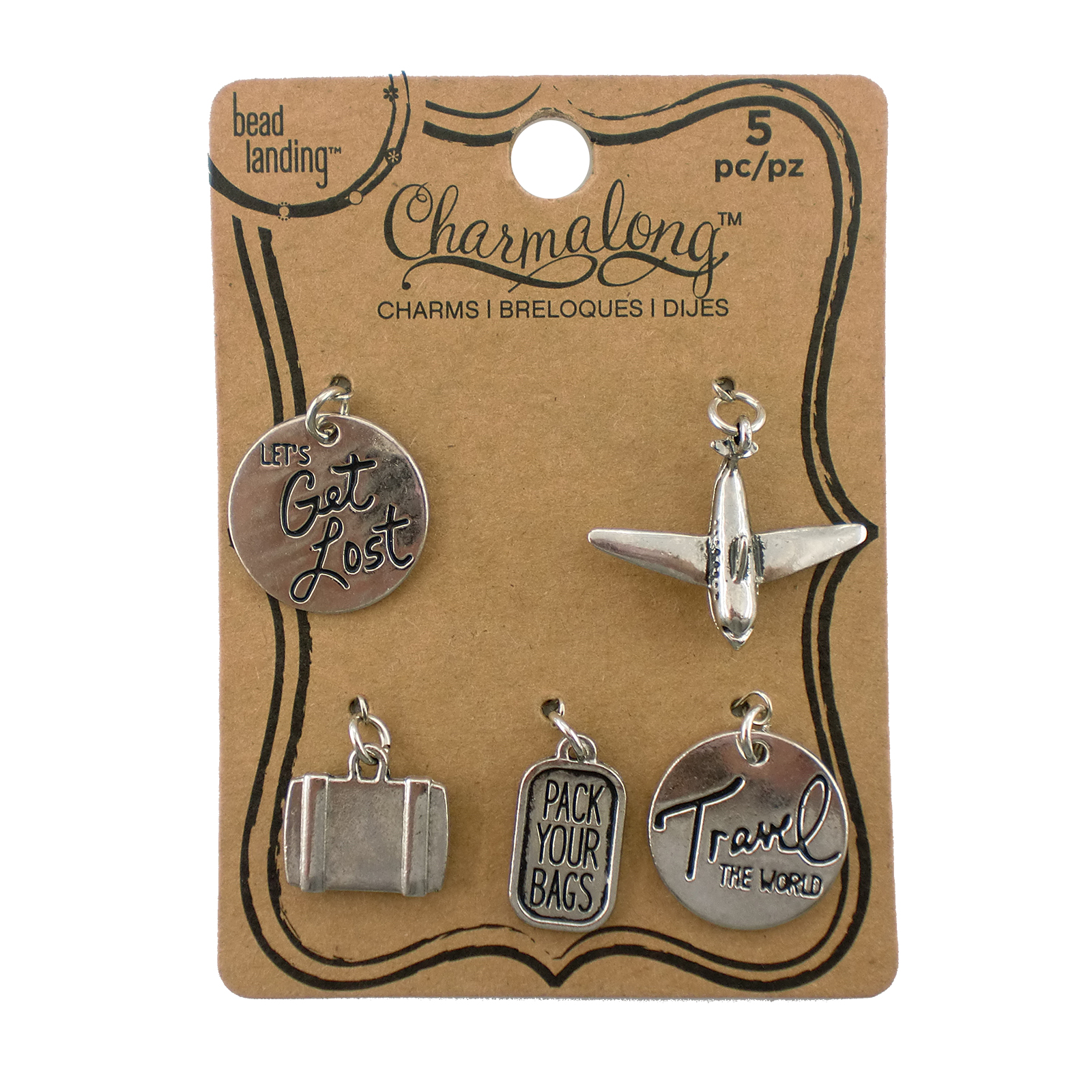 Shop for the Charmalong™ Travel the World Charms by Bead Landing™ at