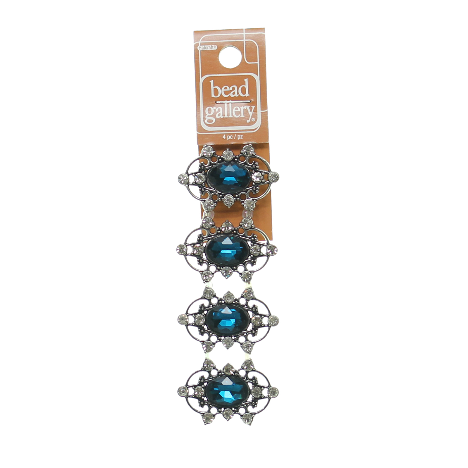 Buy the Bead Gallery® Oval Metal Slider Beads, Aqua at Michaels