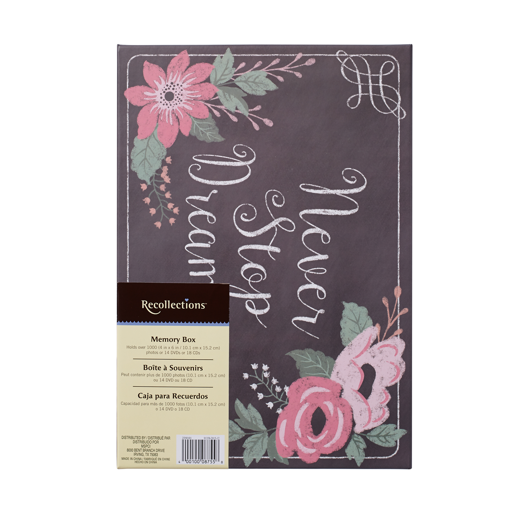 Find the decorative memory box by recollections at michaels