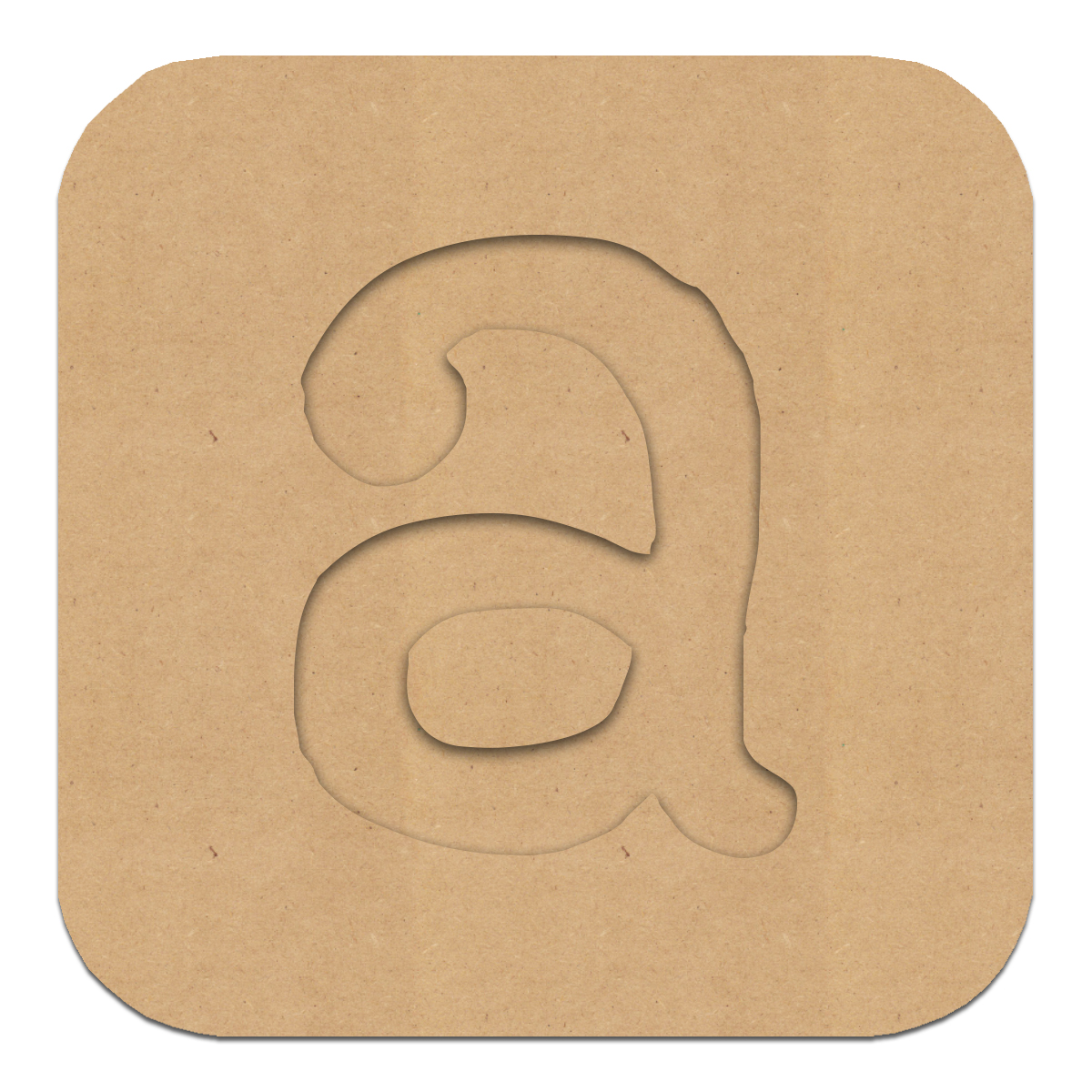 4" Routed Wood Letter Block by ArtMinds, A