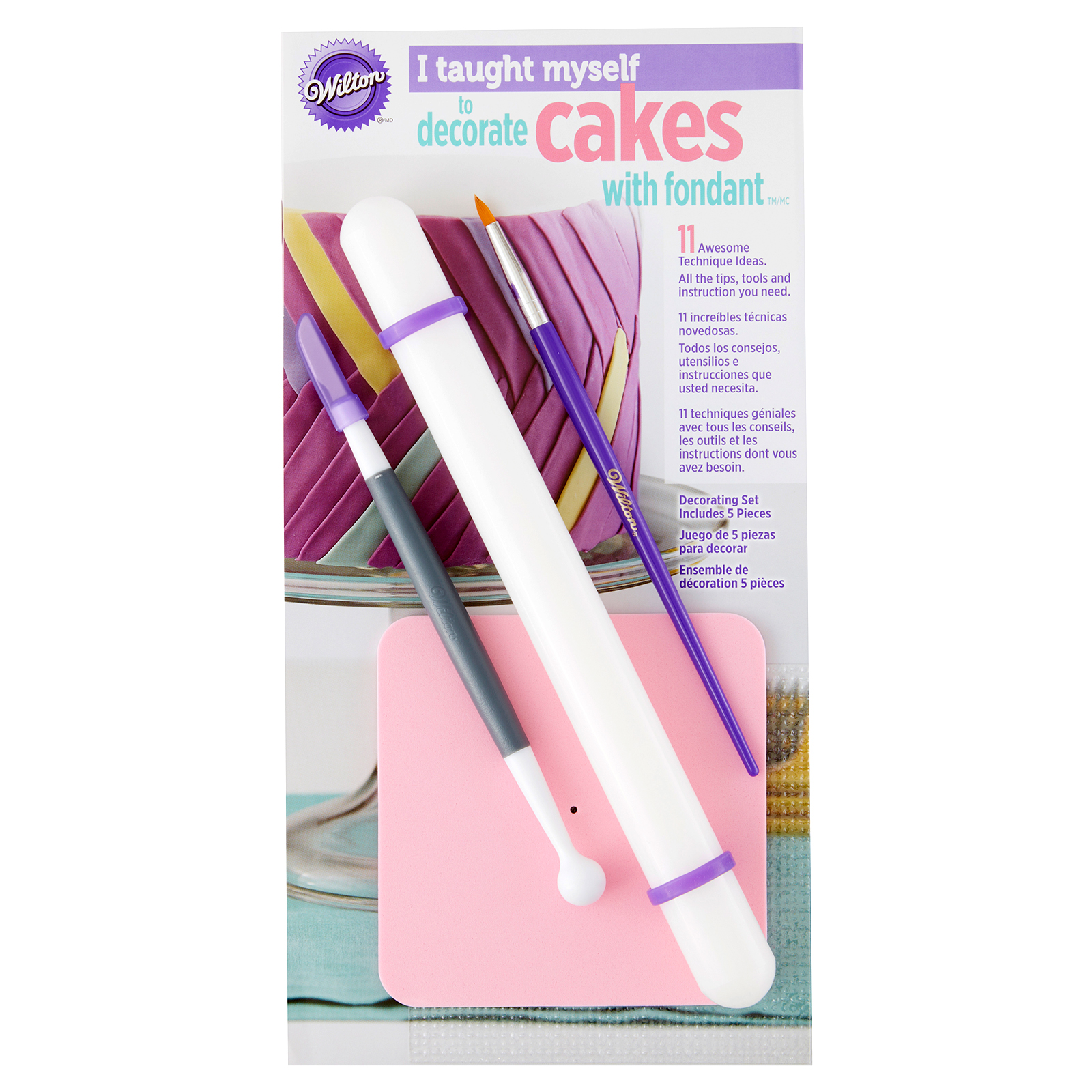 Wilton I Taught Myself to Decorate Cakes with Fondant Decorating Book Set