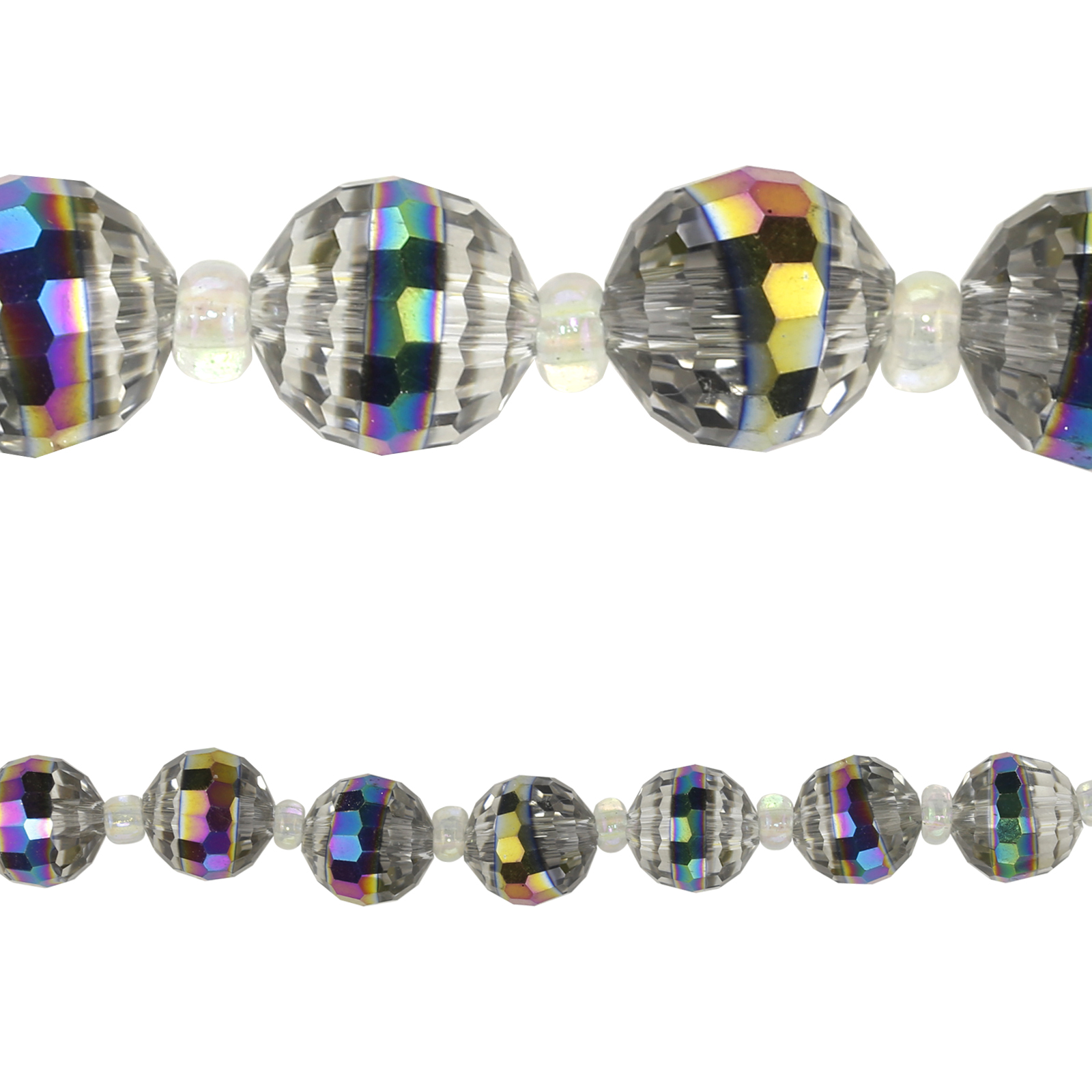 Shop for the Bead Gallery® Stripe Round Glass Beads, Multicolor at Michaels