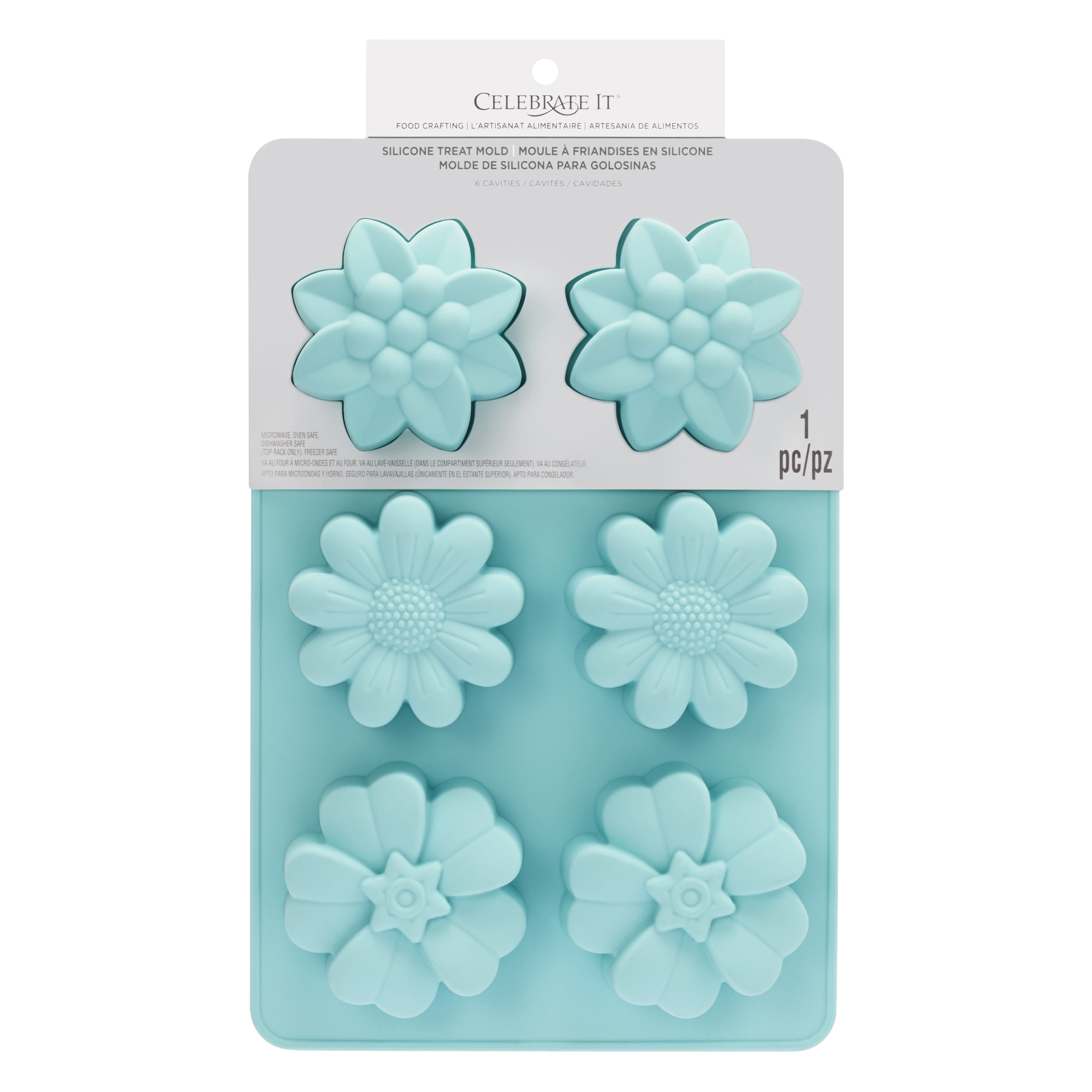 Shop for the 6Cavity Assorted Flowers Silicone Treat Mold by Celebrate