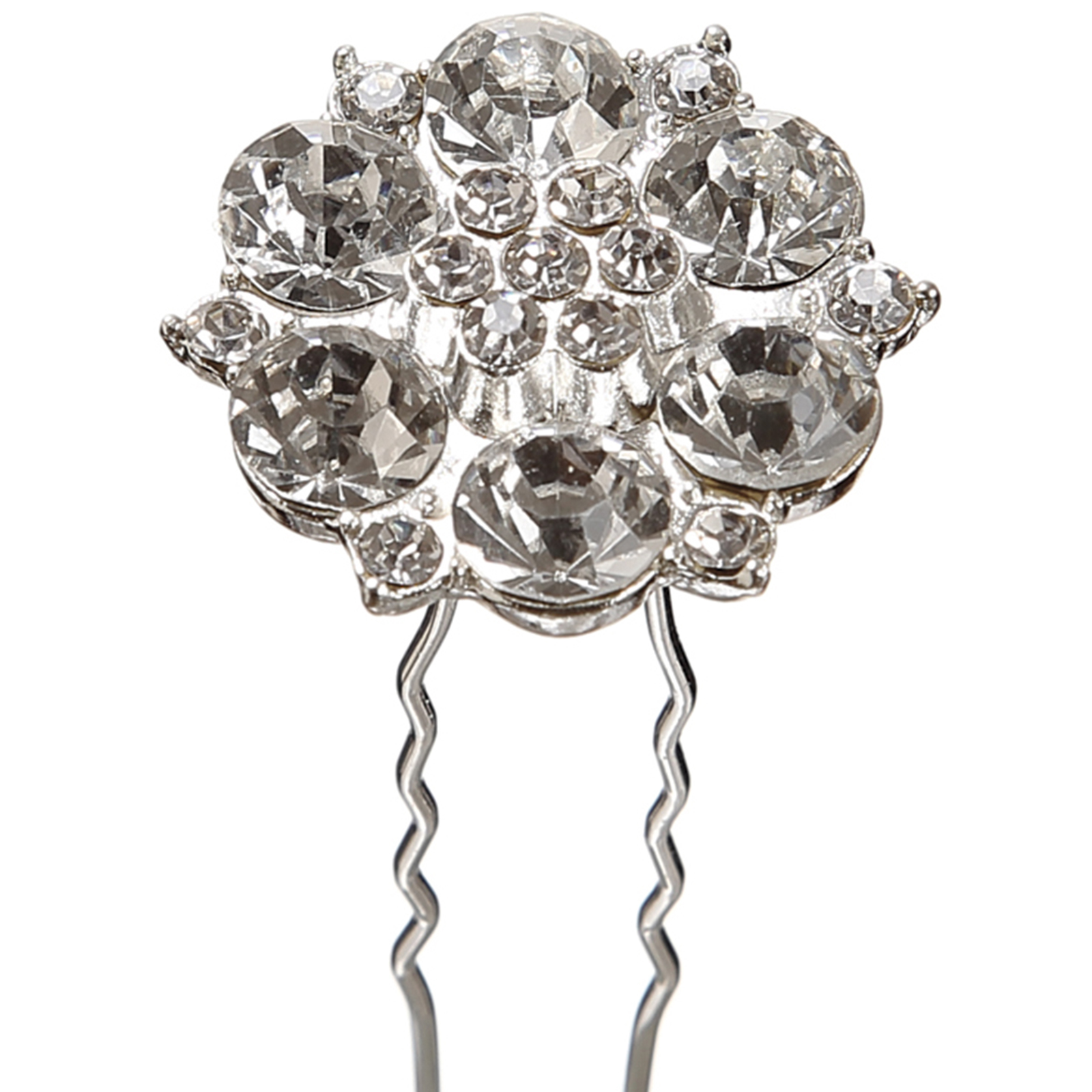 2.5" Rhinestone Floral Bouquet Pick, 12 Pieces