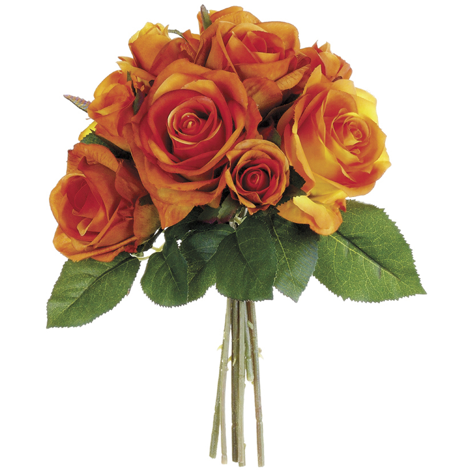 9.5" Rose Bundle, Orange