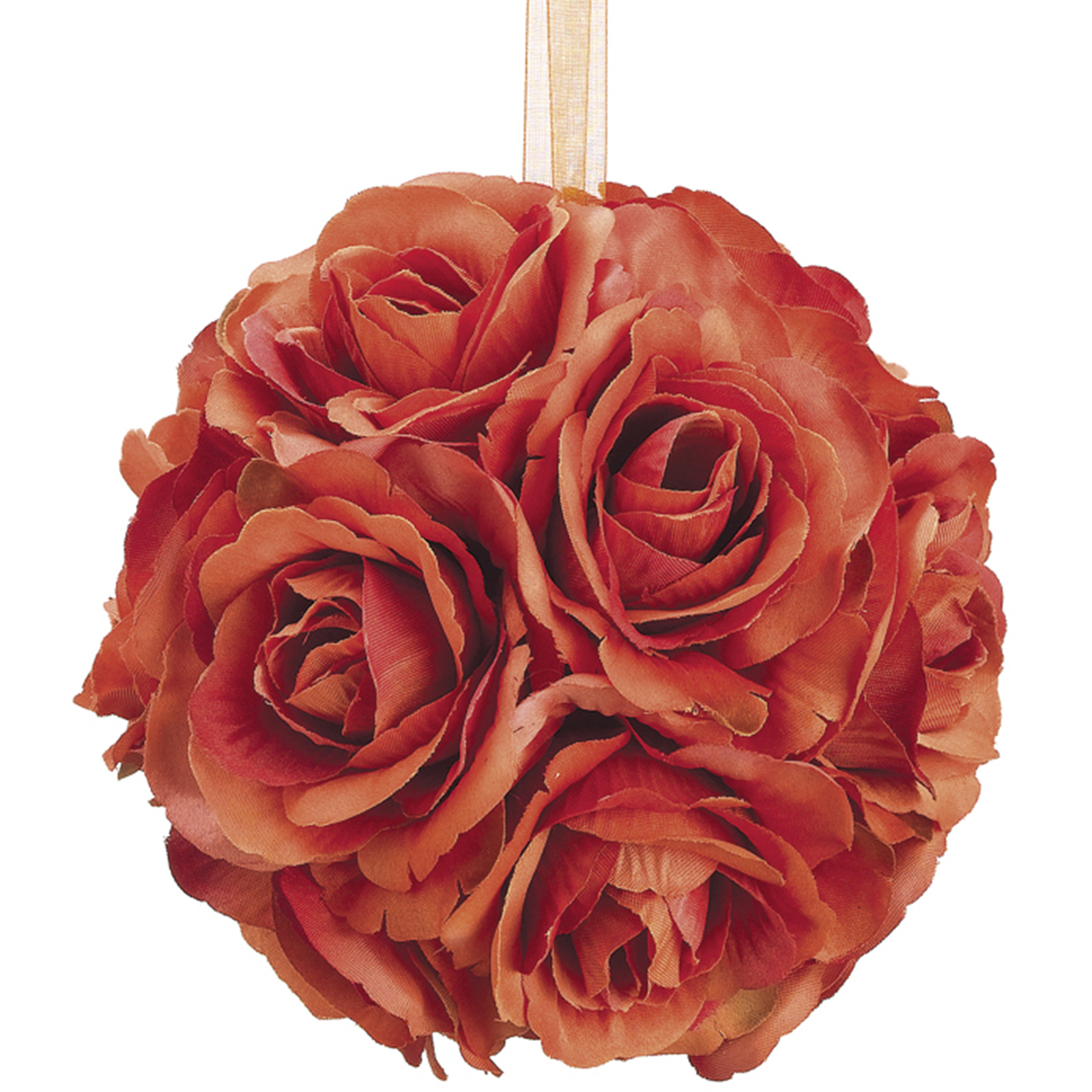 6" Rose Kissing Ball, Brick