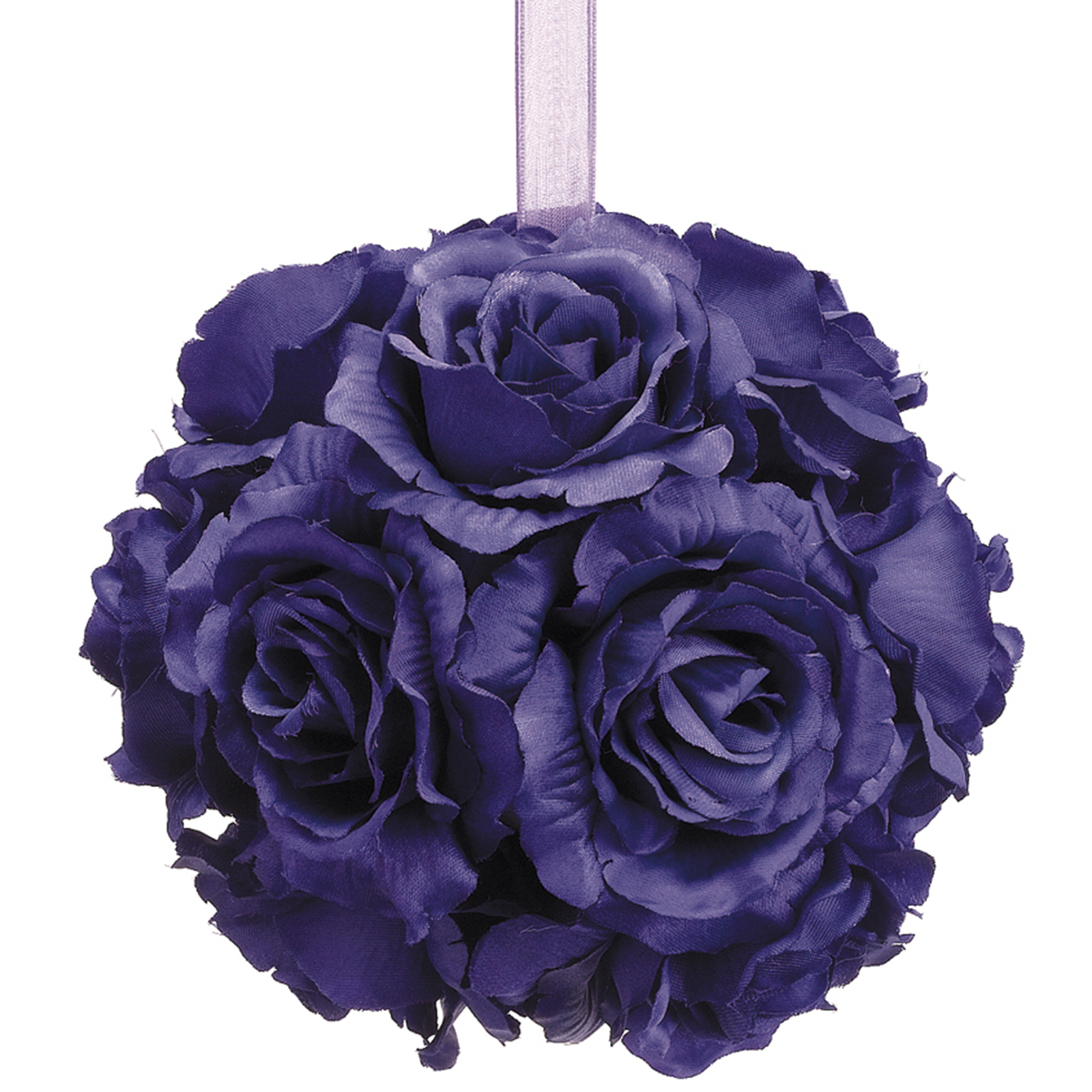 6" Rose Kissing Ball, Purple