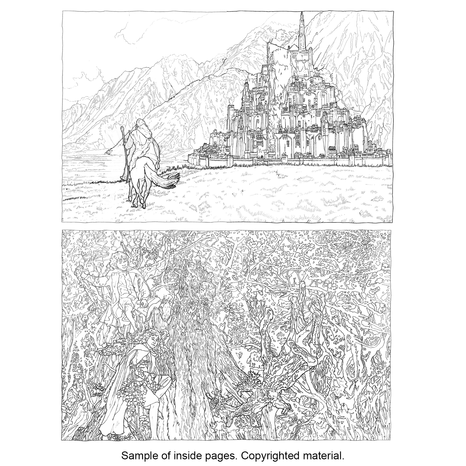 The Lord of the Rings Movie Trilogy Coloring Book