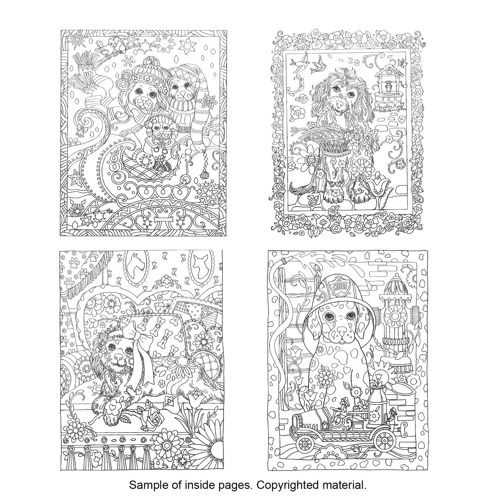 Creative Haven® Dazzling Dogs Coloring Book