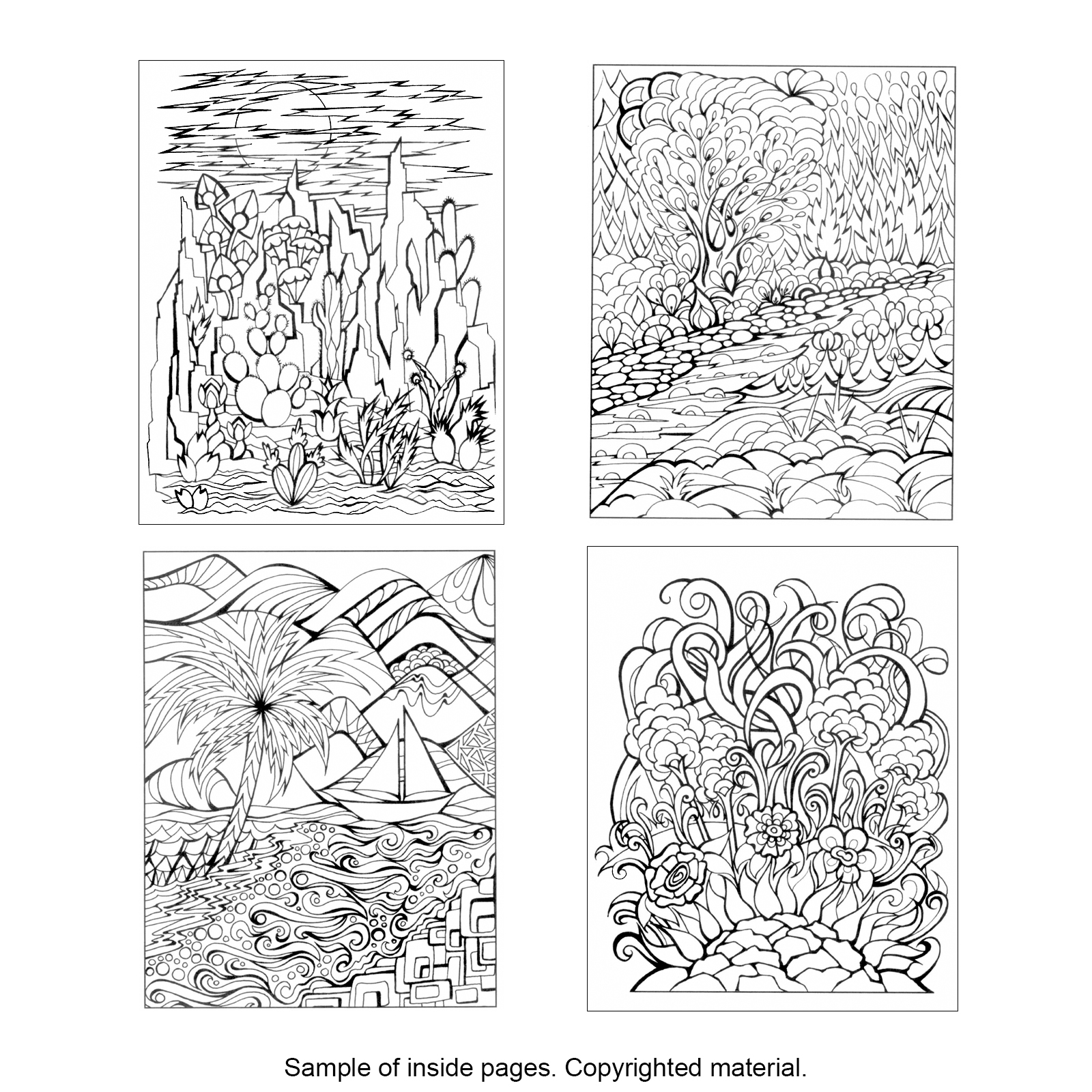 Creative Haven® Magical Landscapes Coloring Book