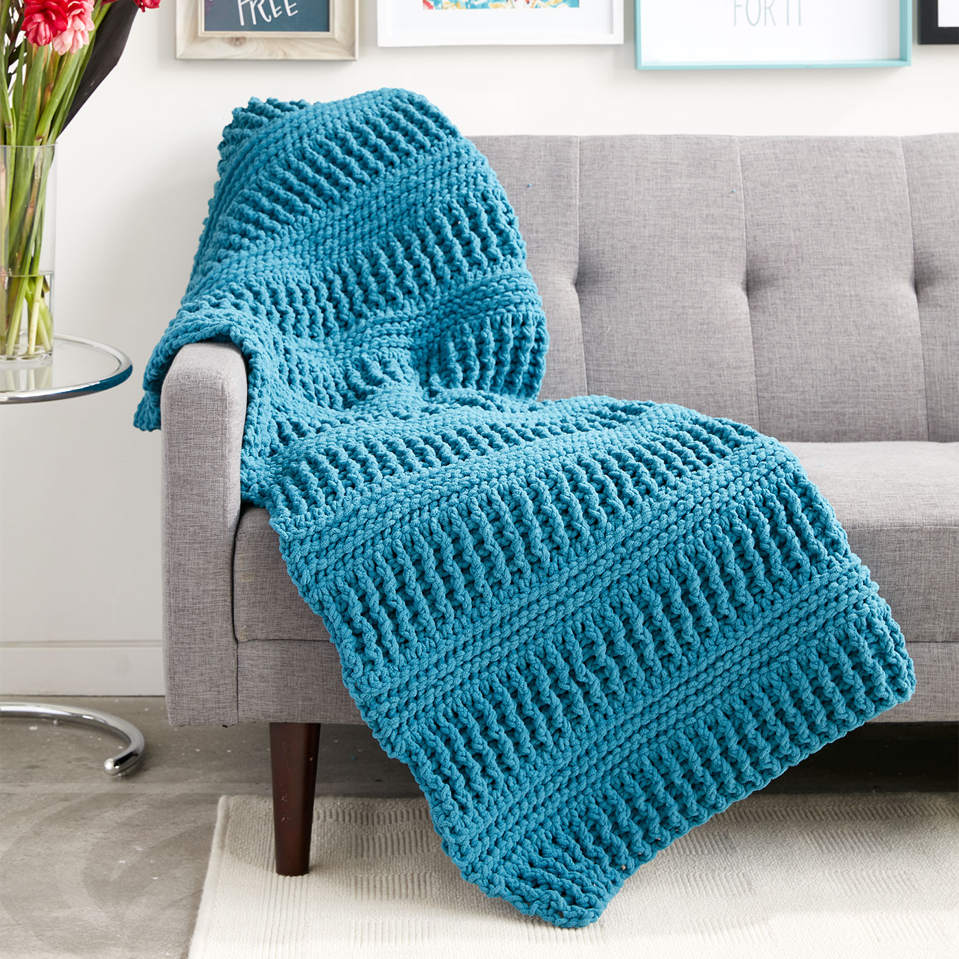 Bernat® Blanket™ Here & There Crochet Blanket