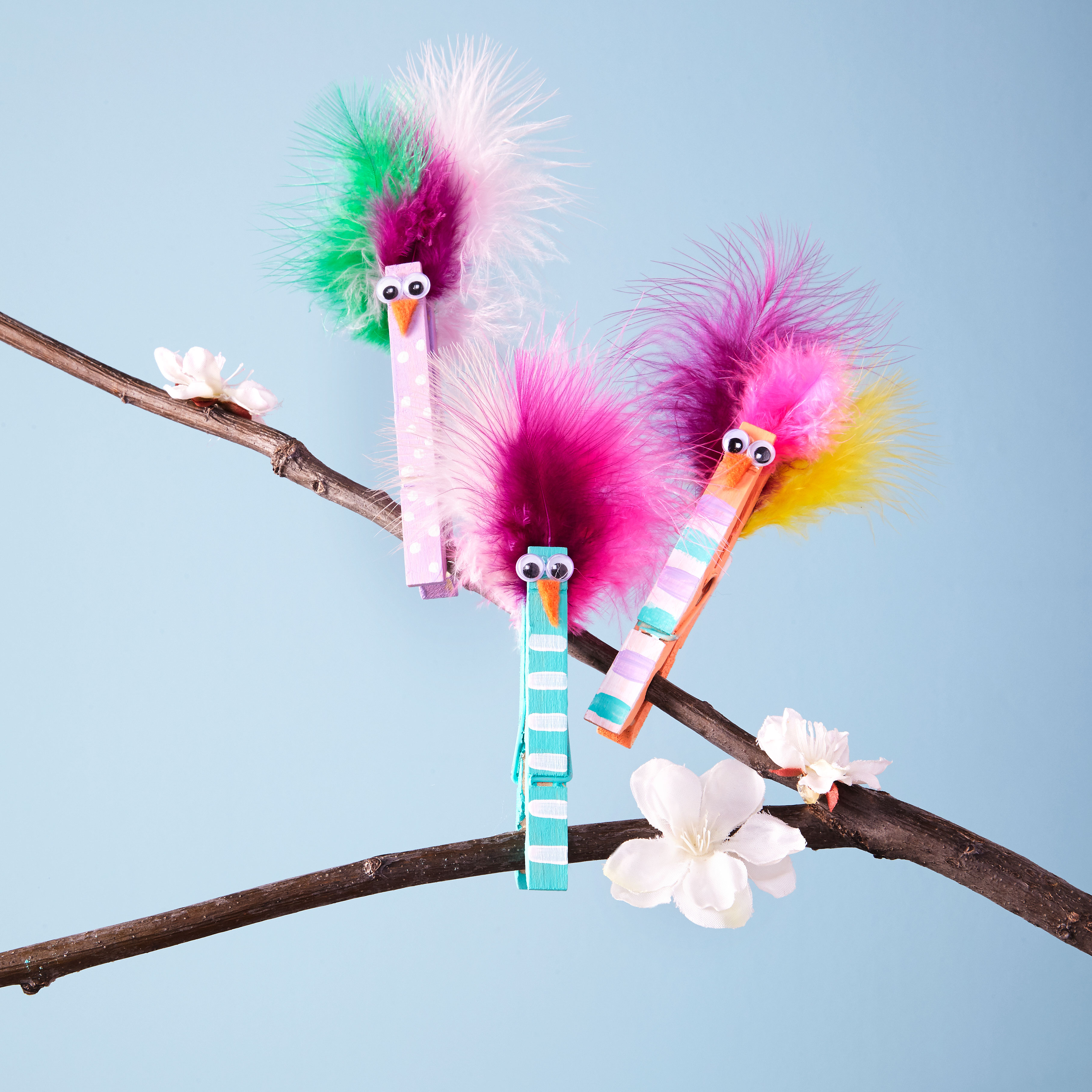 Kids' Clothespin Birds