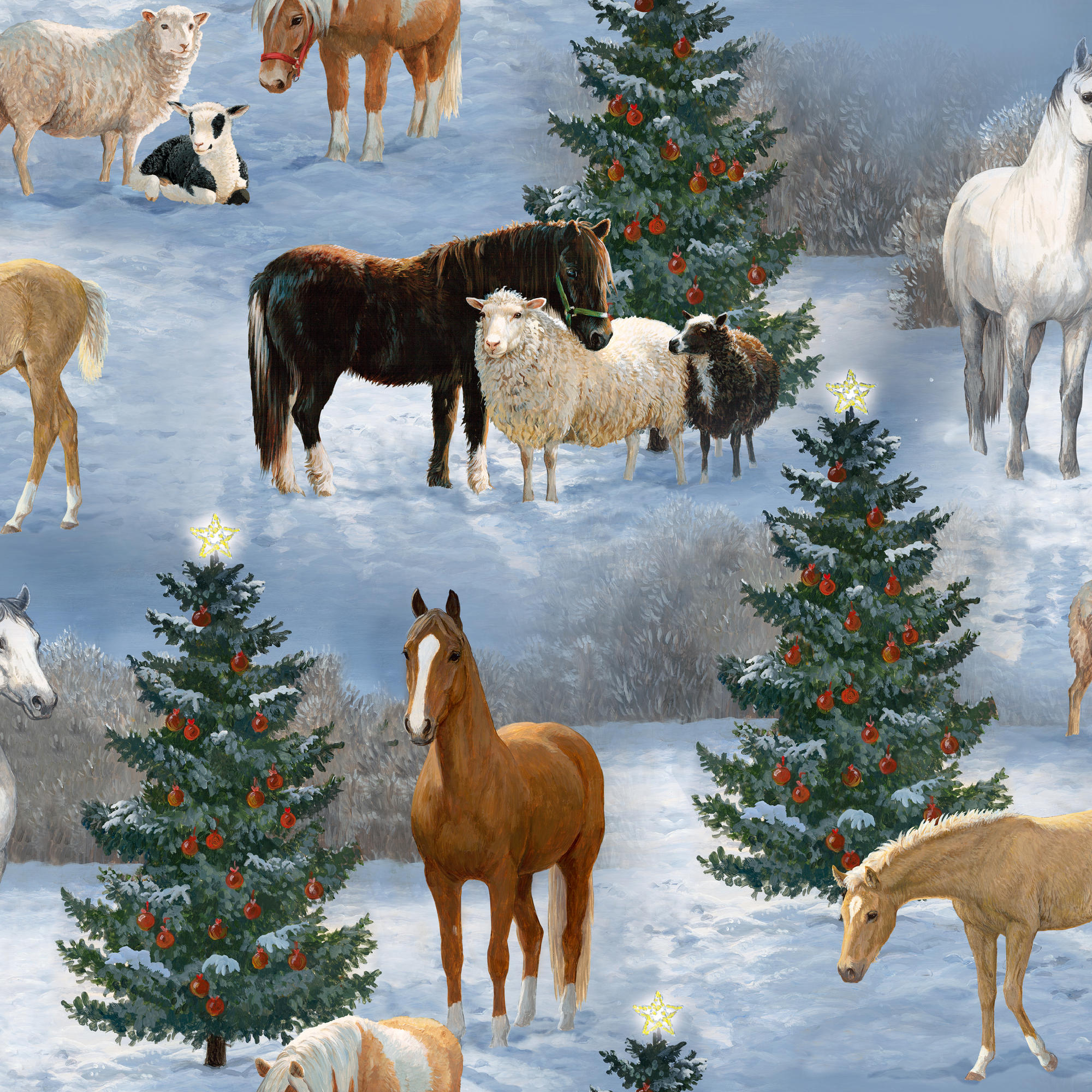 The Gift Scenic Cotton Fabric