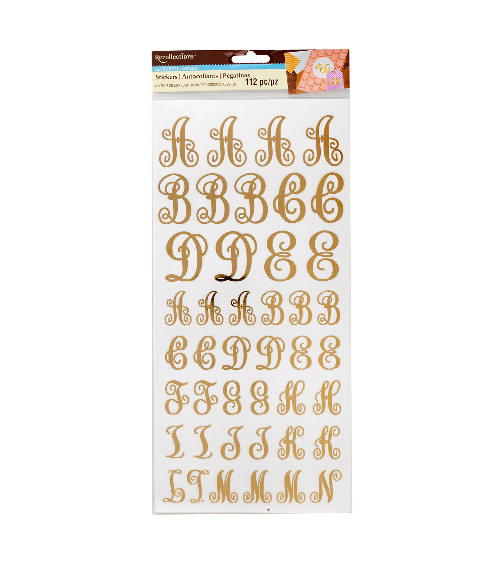 Find the Monogram Letter Stickers By Recollections™ at Michaels