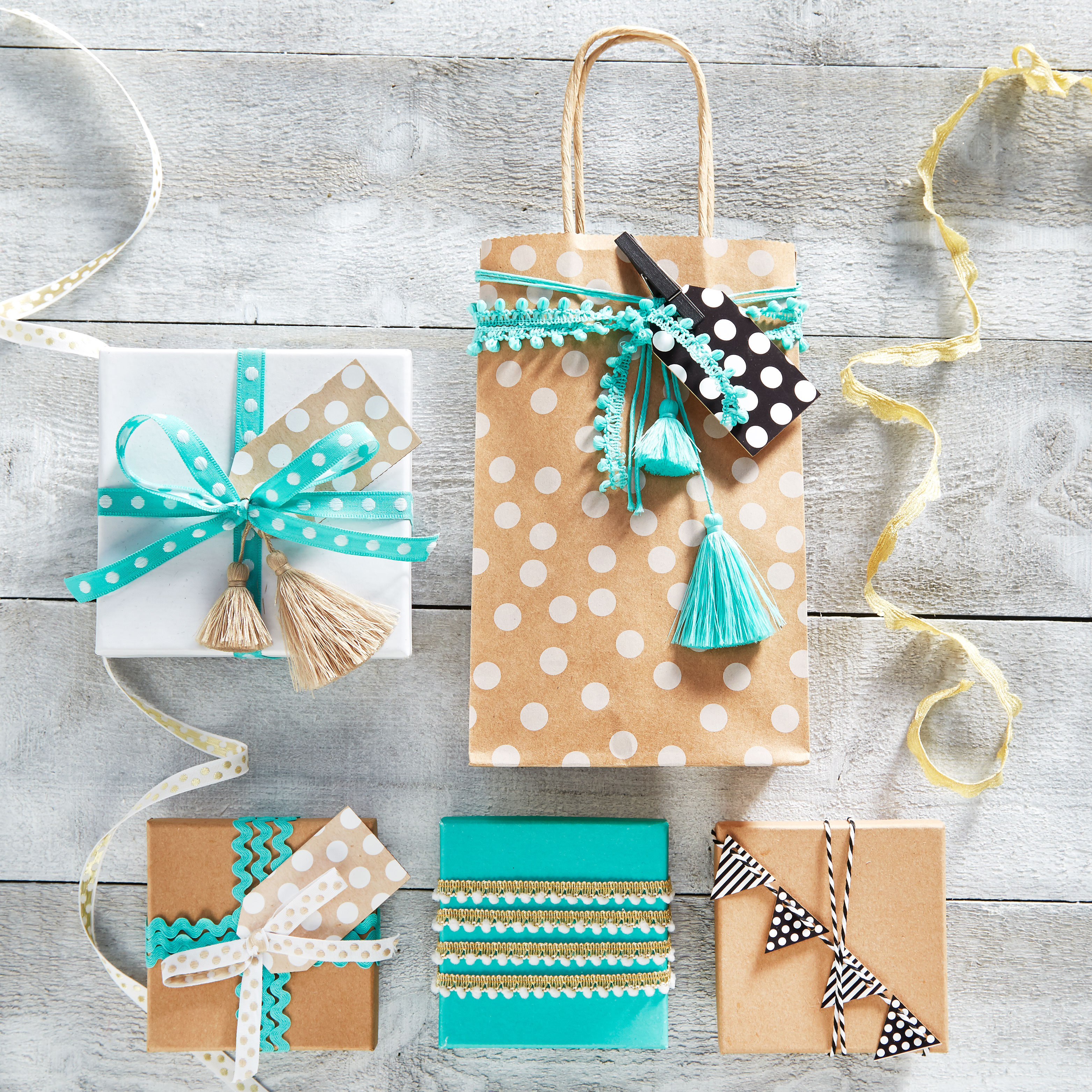 Tassel Ribbon Gift Bags