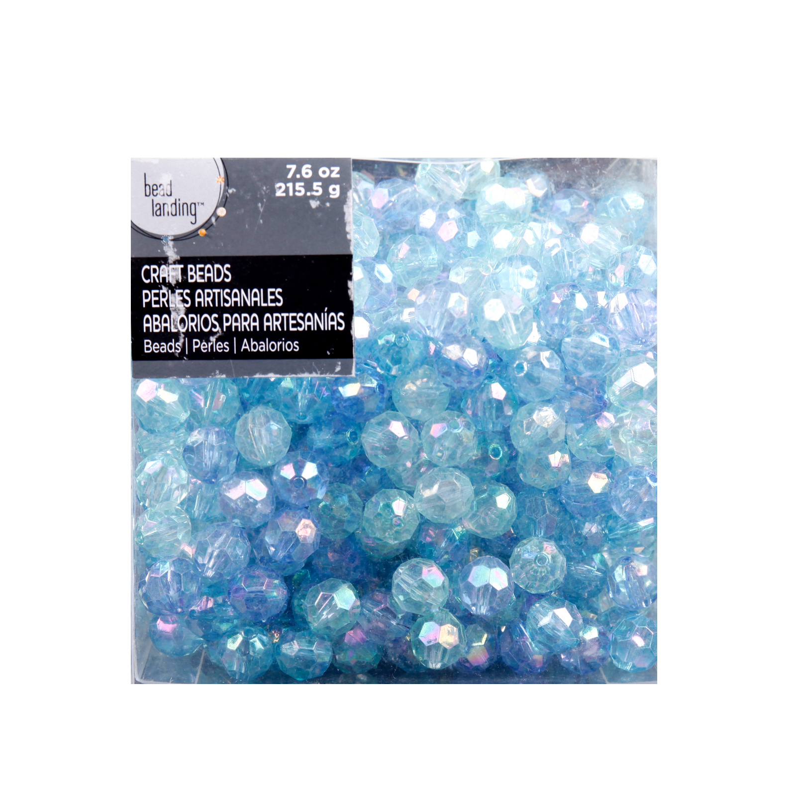Blue AB Faceted Craft Beads By Bead Landing