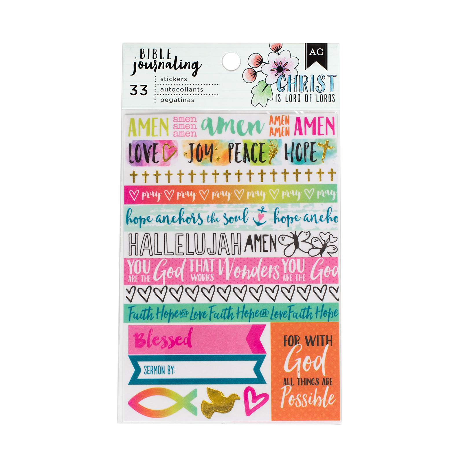 Buy the American Crafts™ Bible Journaling Washi Stickers, Trendy at