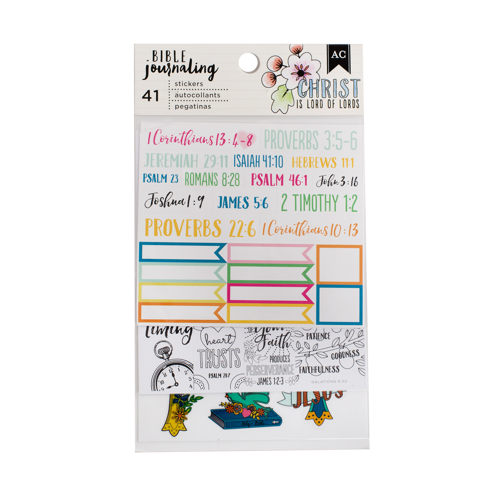 Find the American Crafts™ Bible Journaling Stickers, Traditional at