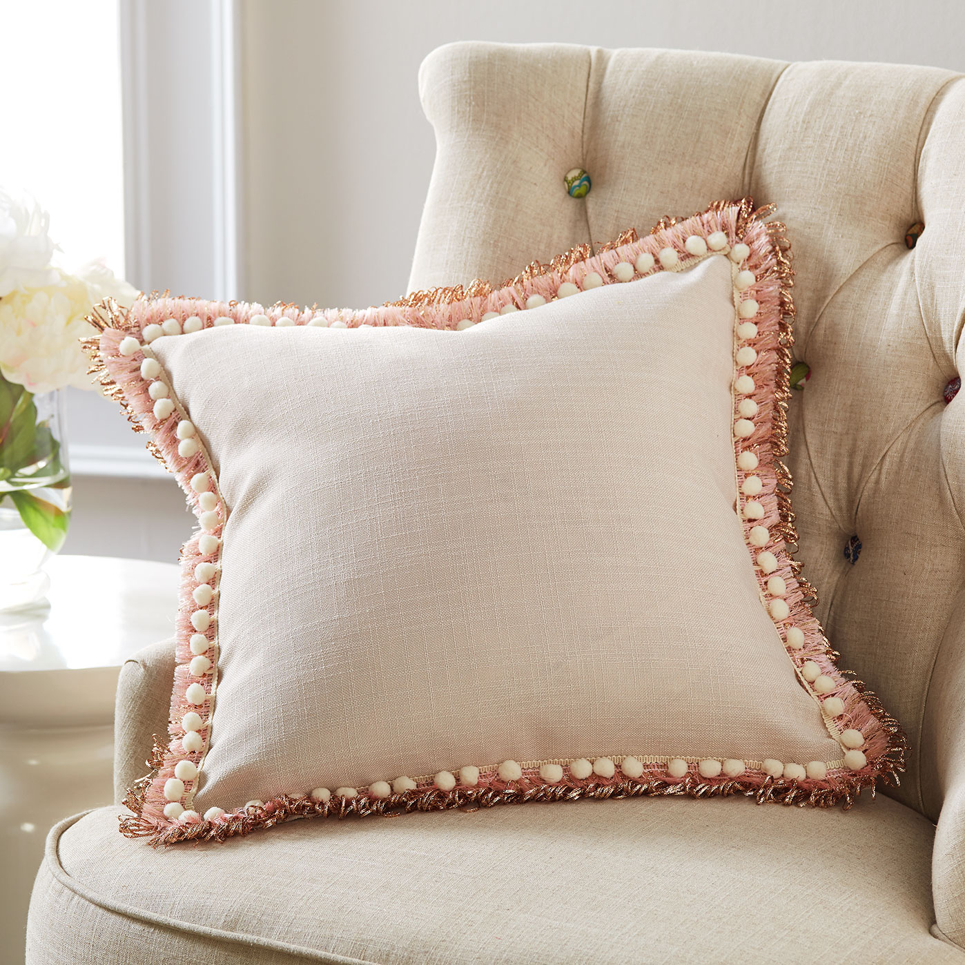 Tassel Trim Pillow
