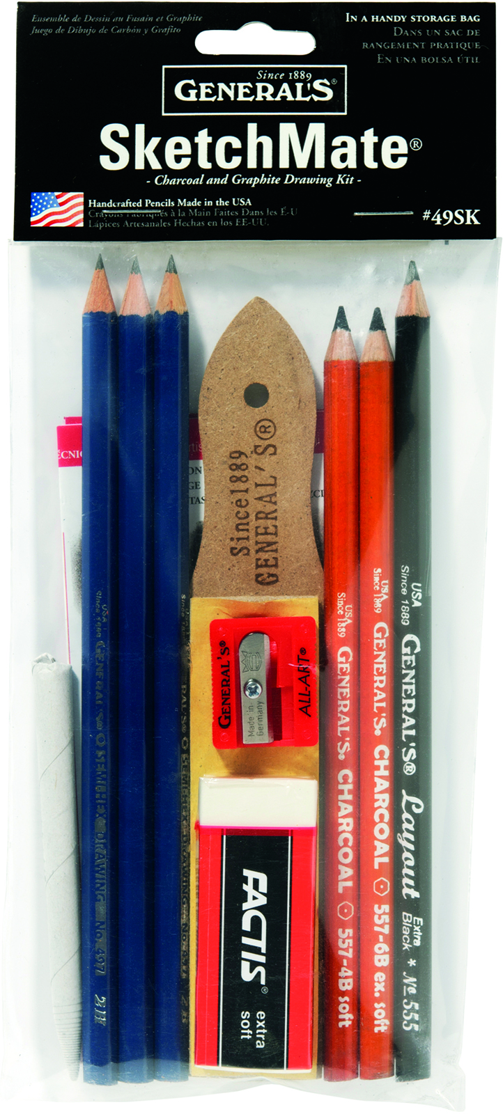 General's® SketchMate™ Graphite & Charcoal Drawing Kit