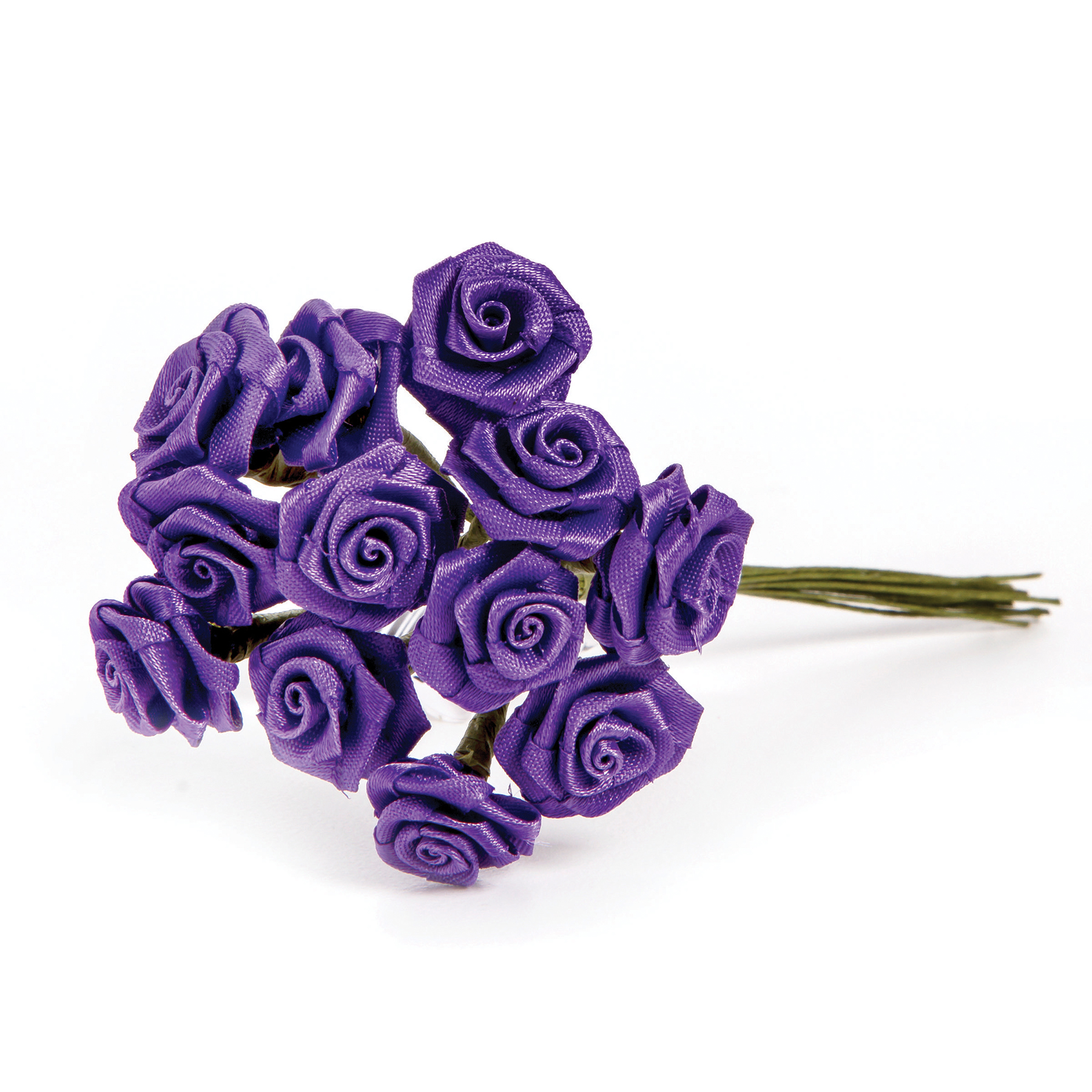 Ribbon Rose Bunch, Purple