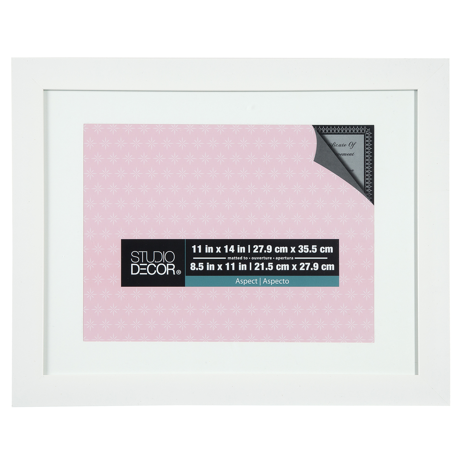 Find the White Wide Frame 11 quot x 14 quot With 8 5 quot x 11 quot Mat Aspect By