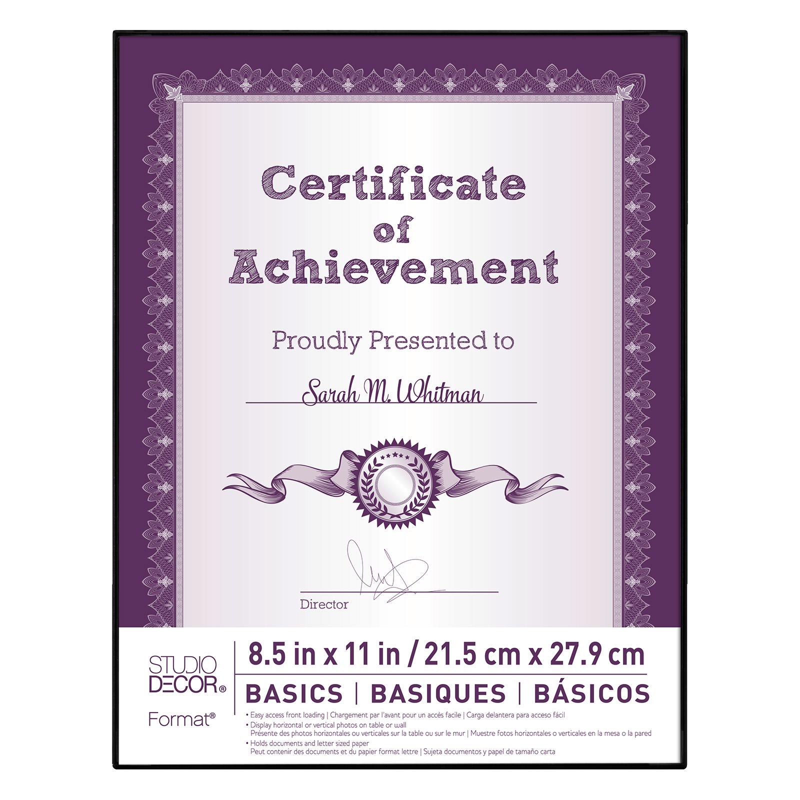 Format Frame, Basics By Studio D&eacute;cor 8.5x11